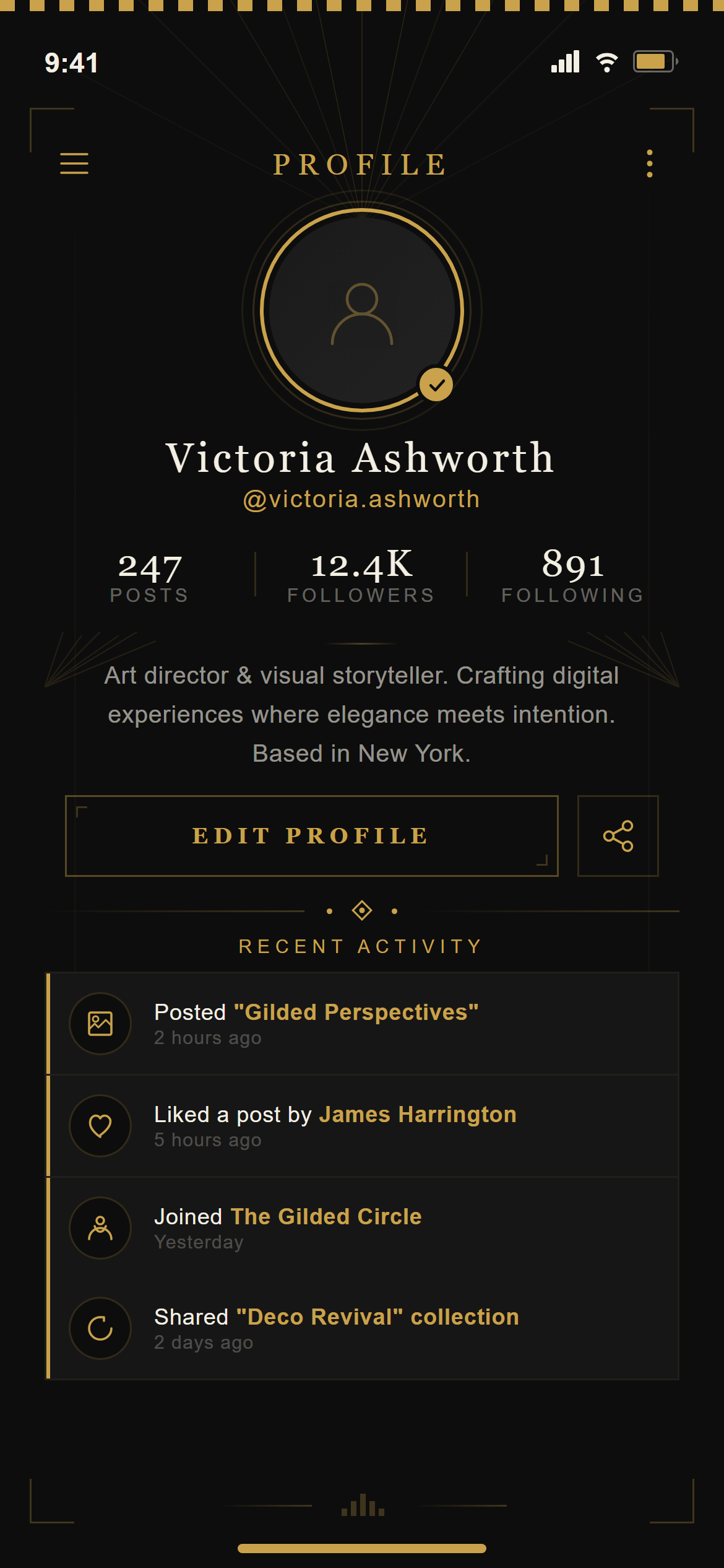 Art Deco Profile