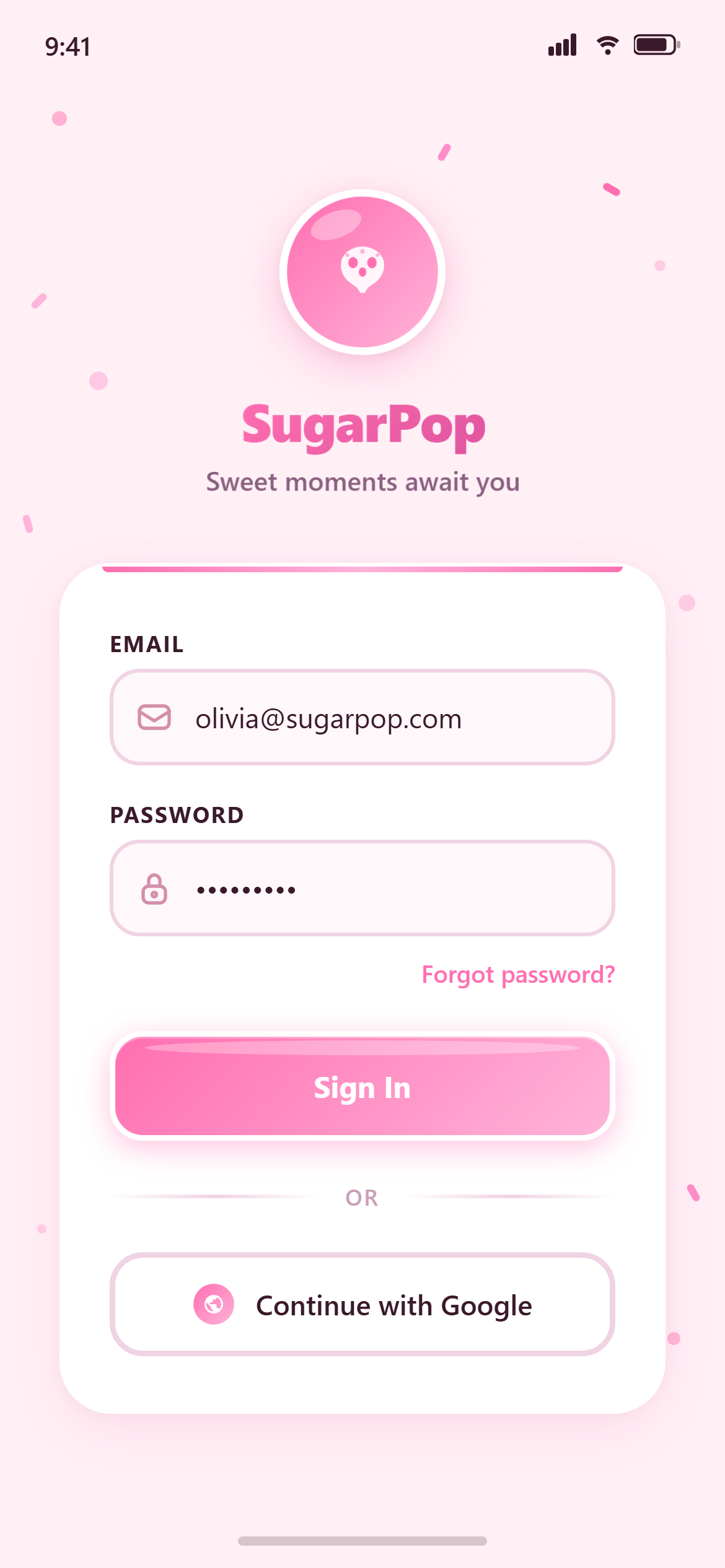 Candy Pop Login