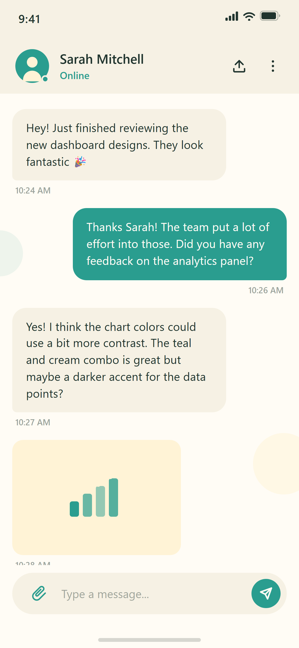 Flat Design 2.0 Chat Conversation