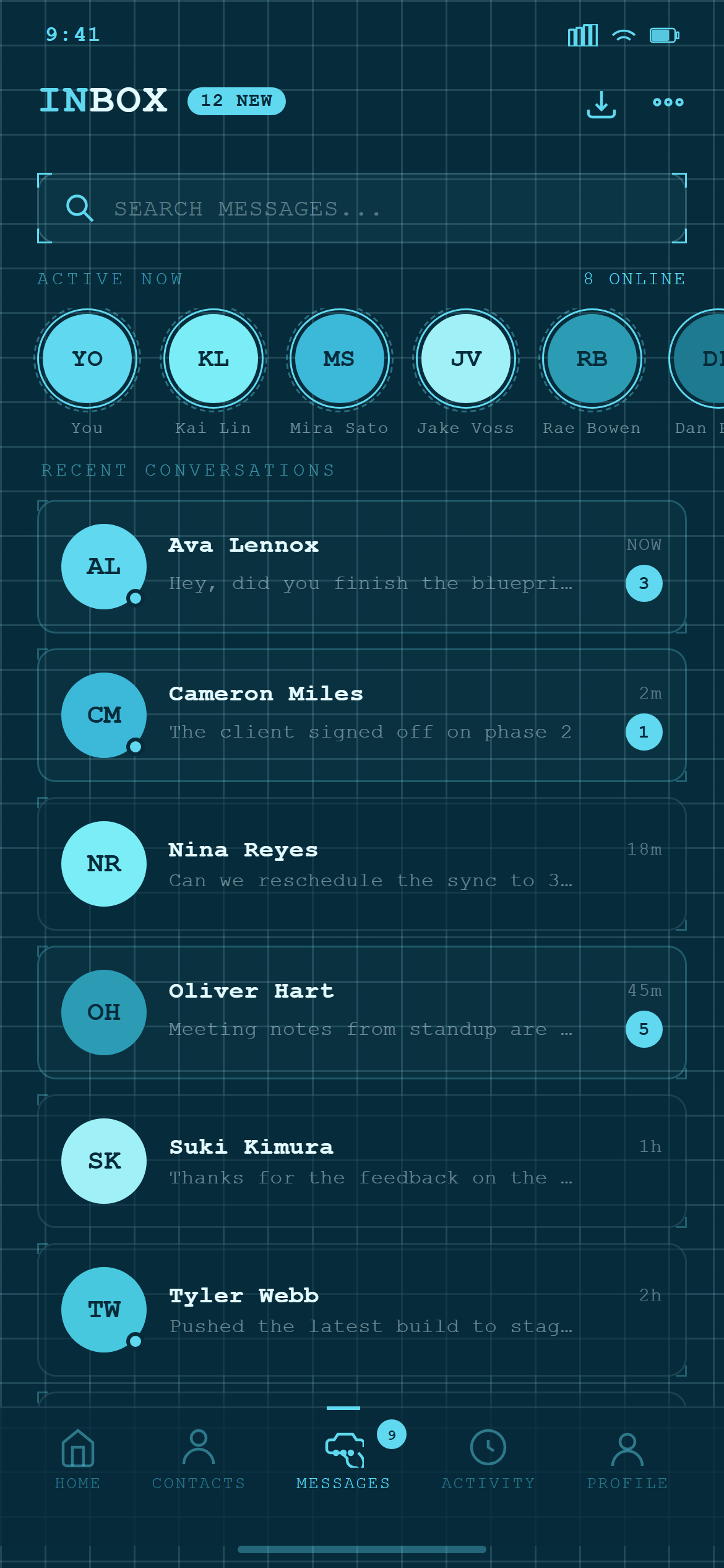 Blueprint Chat Inbox