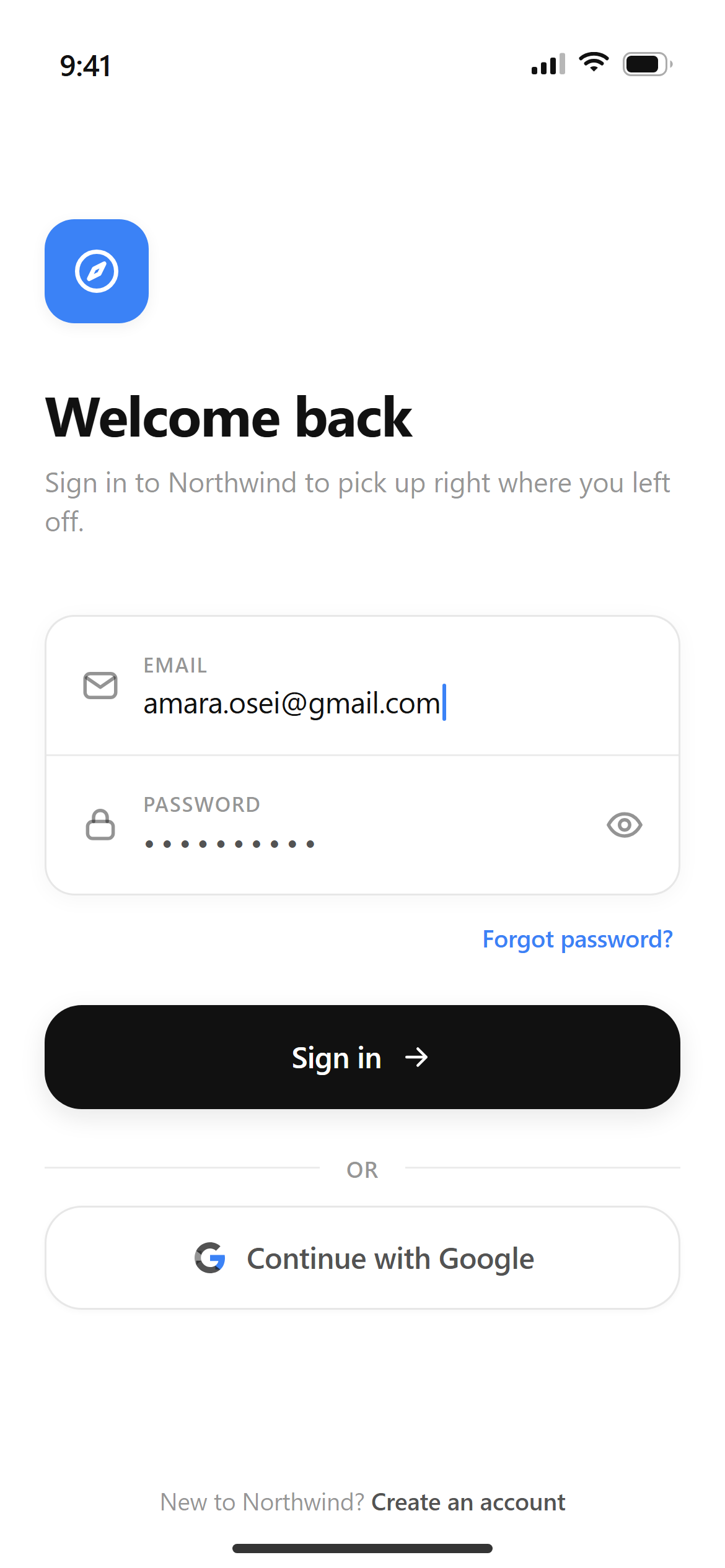 Modern Minimalist Login