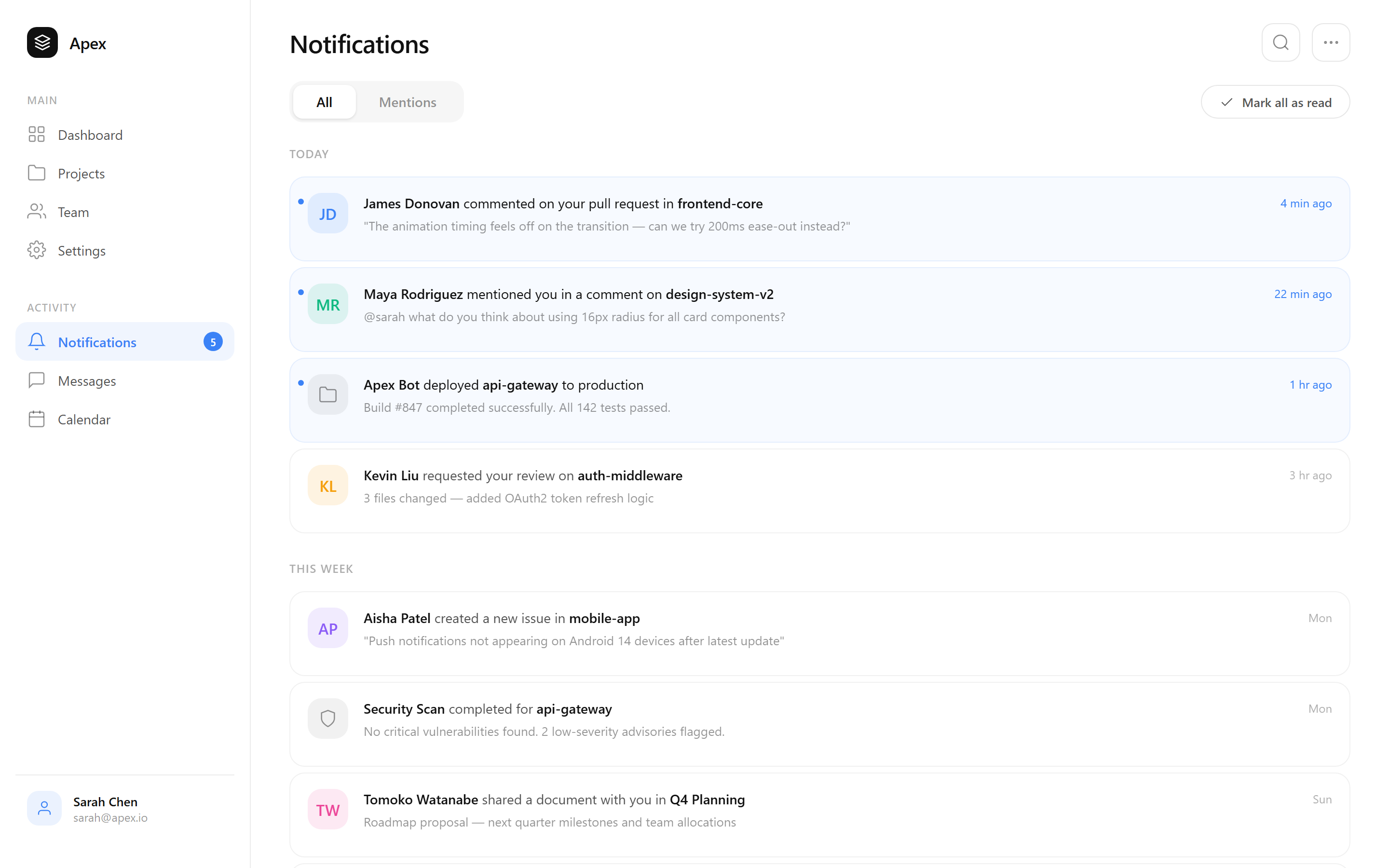 Modern Minimalist Notifications