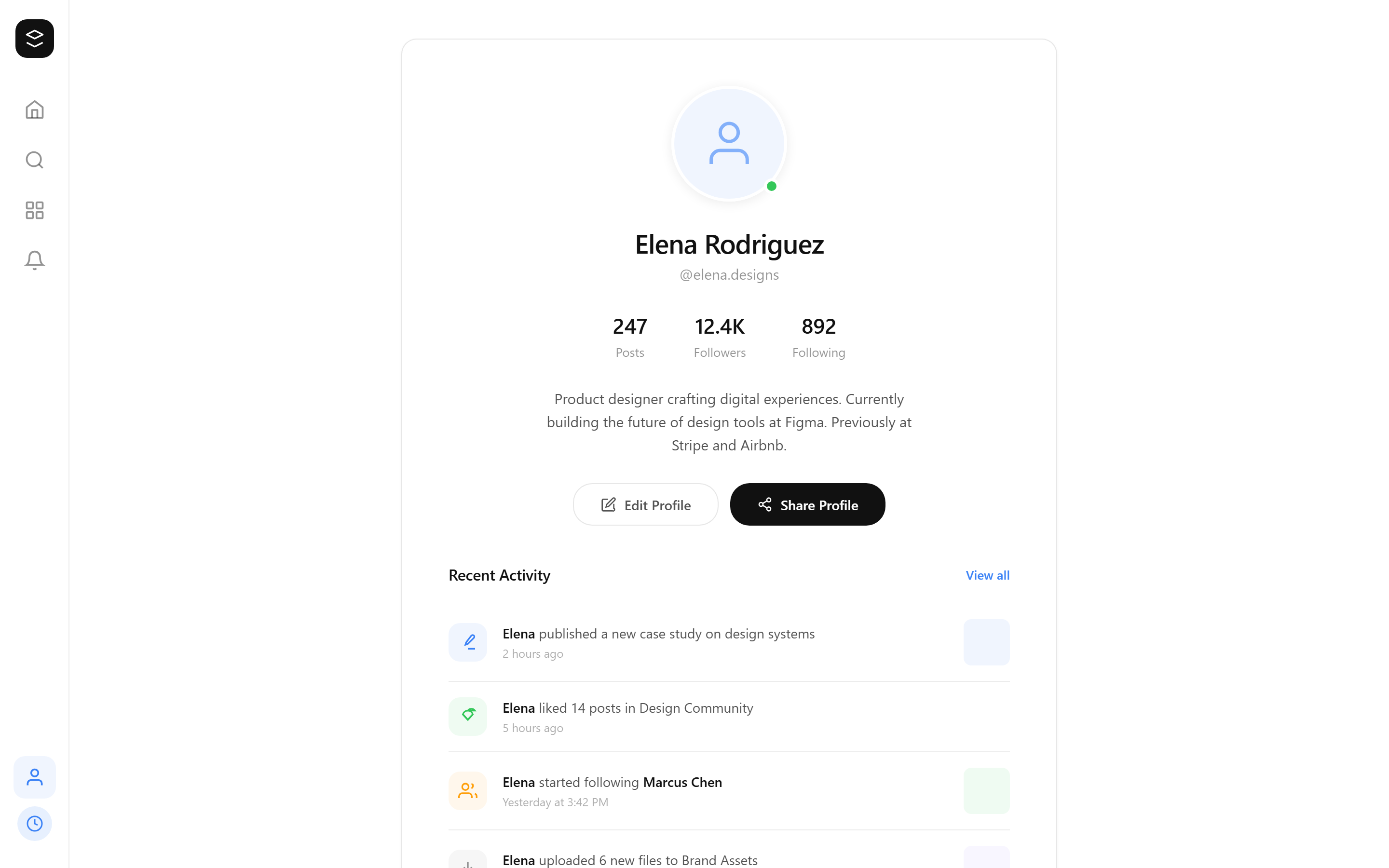 Modern Minimalist Profile