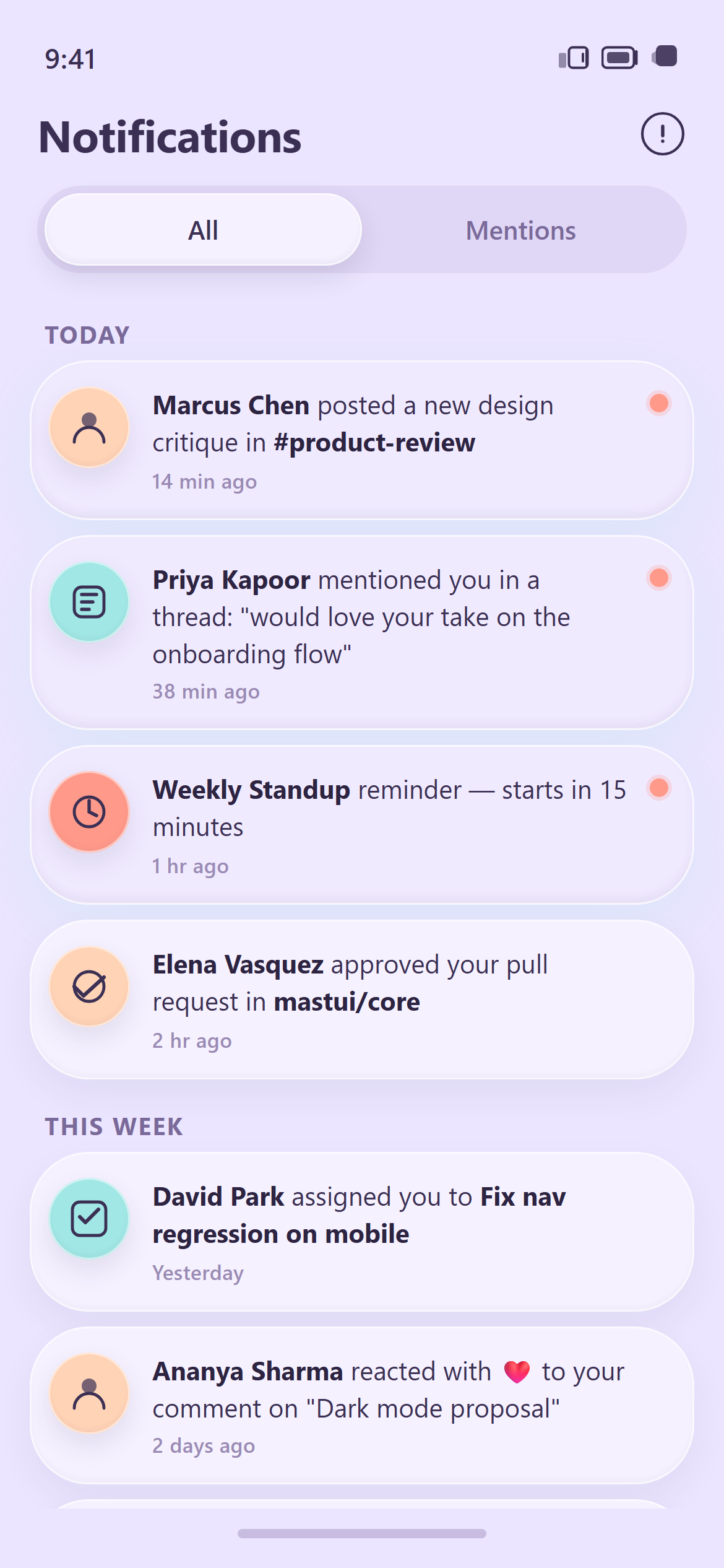 Claymorphism Notifications