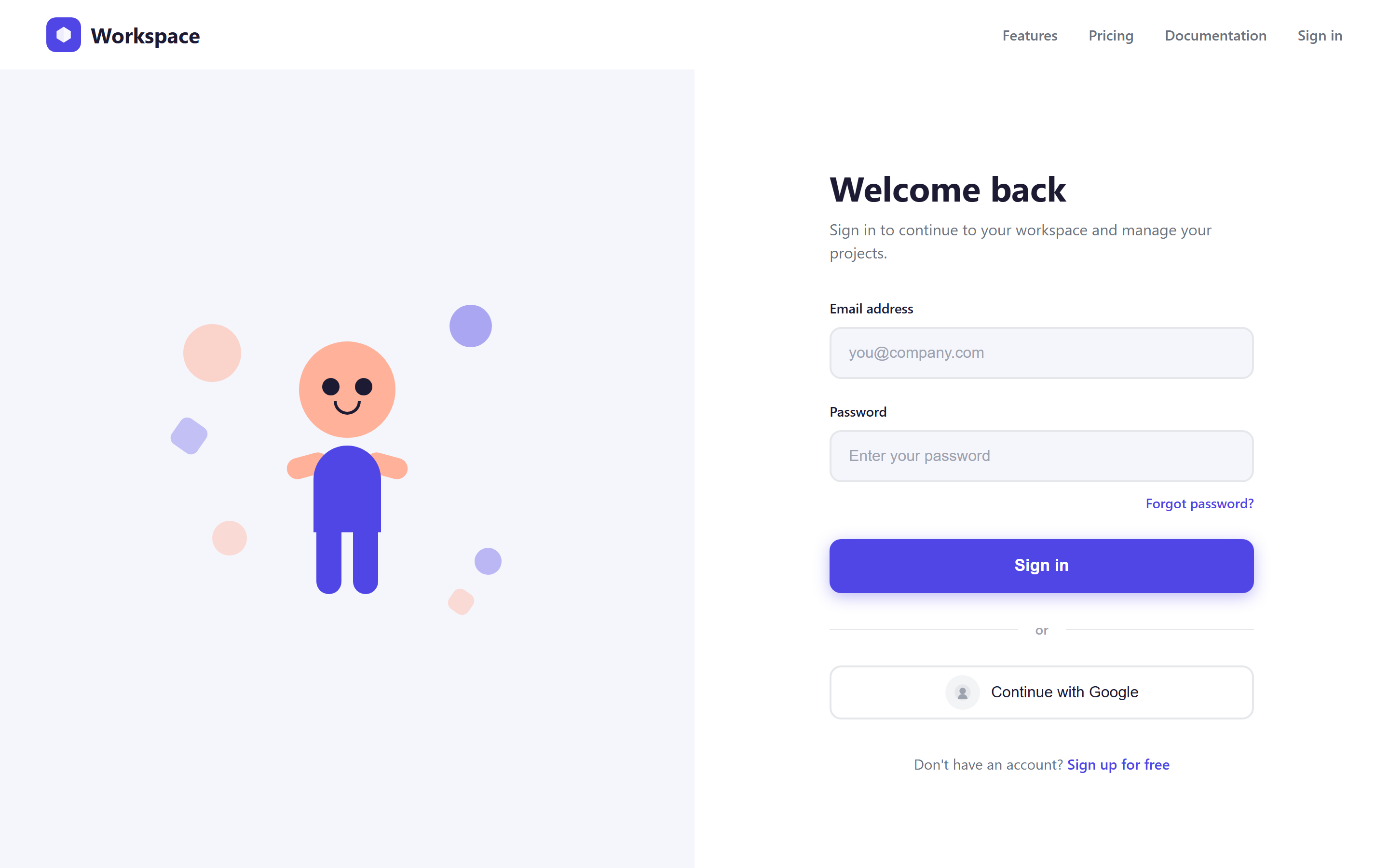 Corporate Flat Illustration Login
