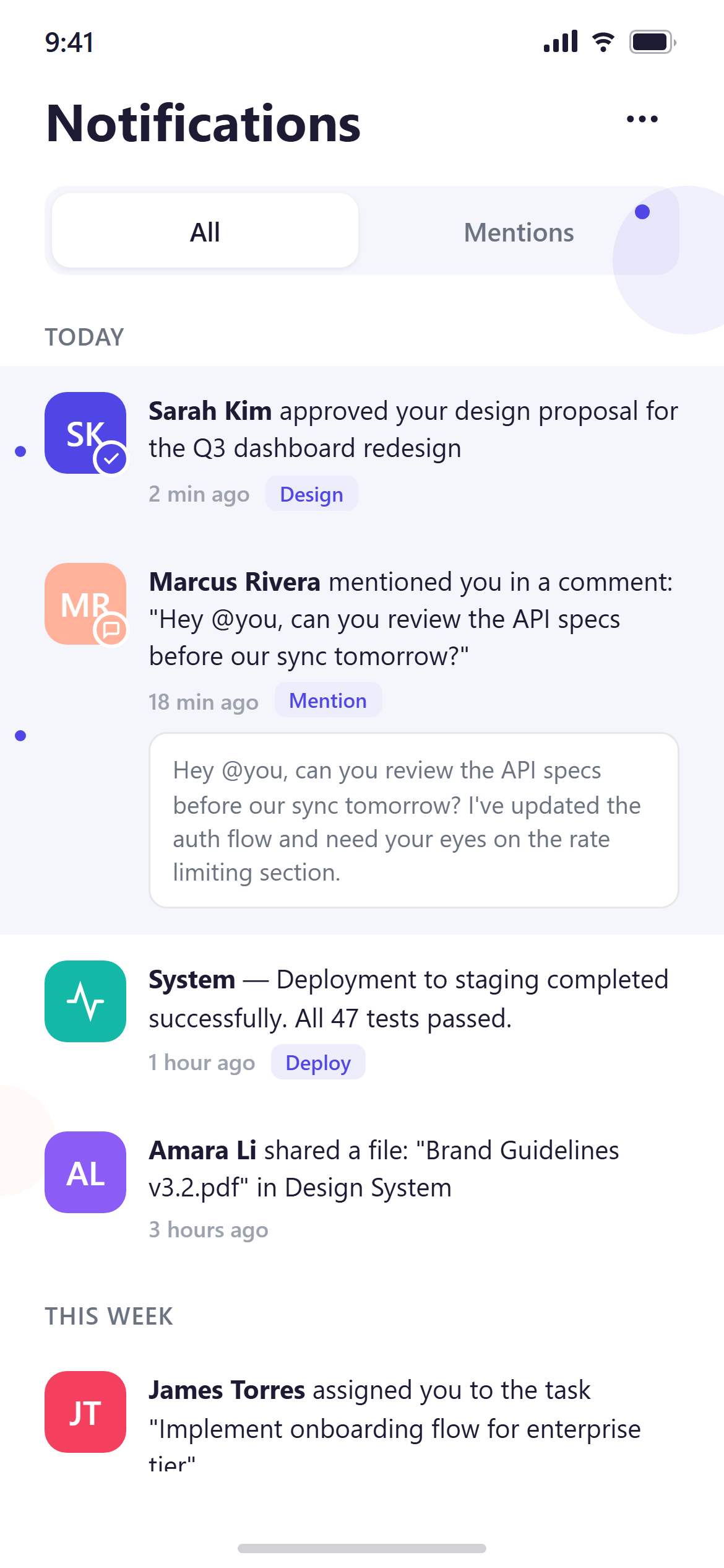 Corporate Flat Illustration Notifications