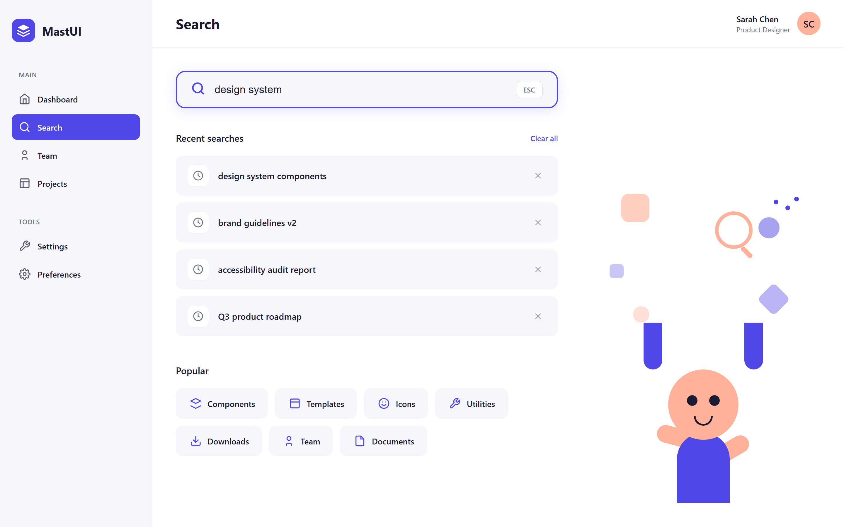 Corporate Flat Illustration Search