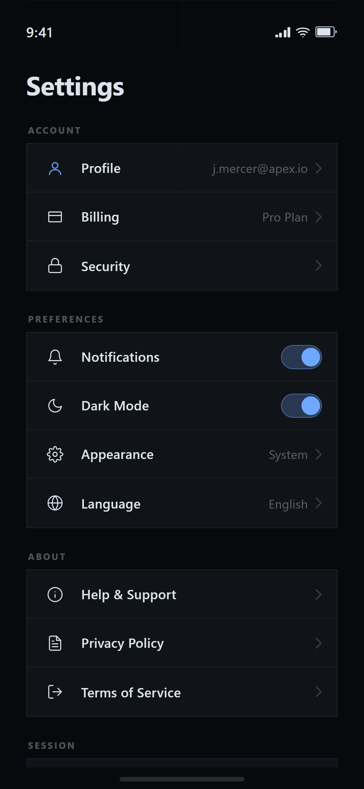 Cyber Noir Settings