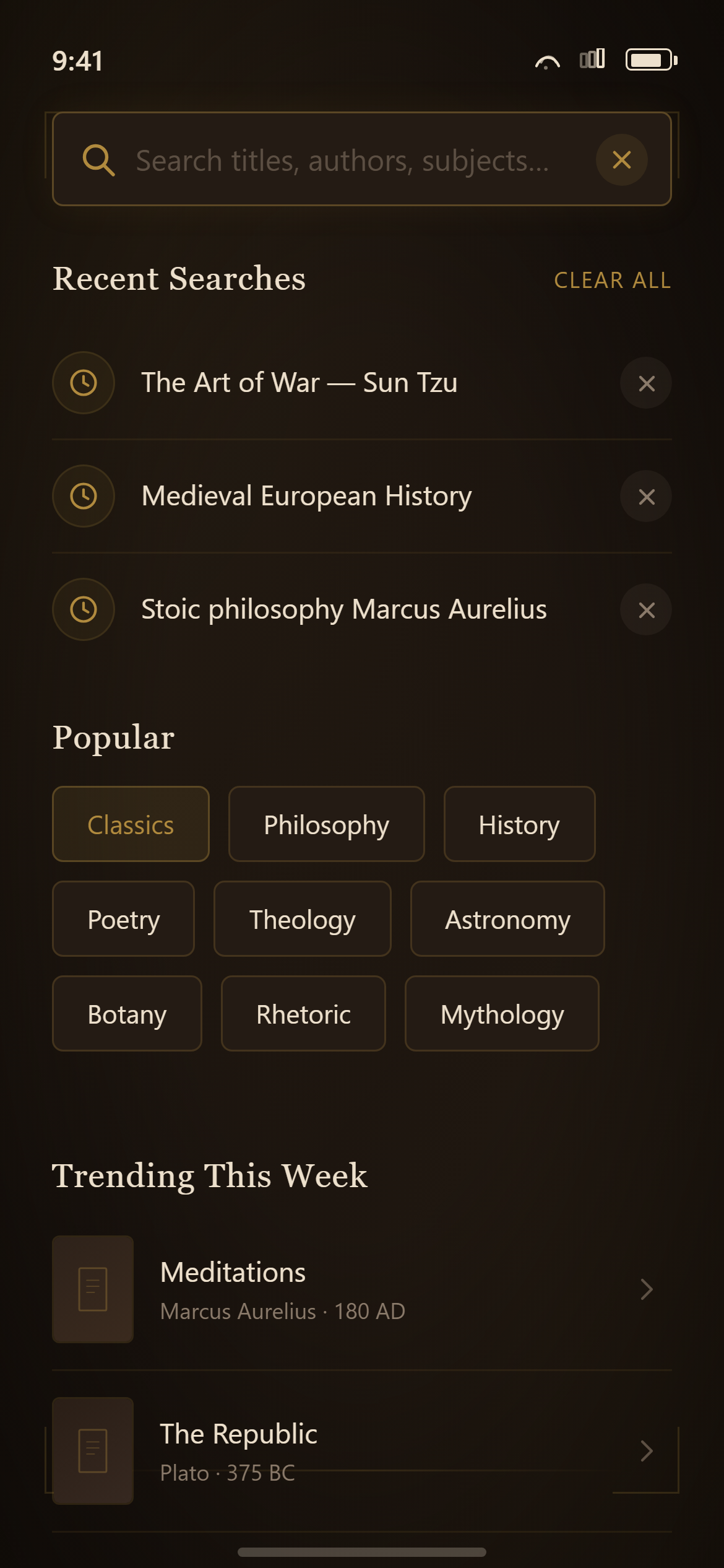 Dark Academia Search