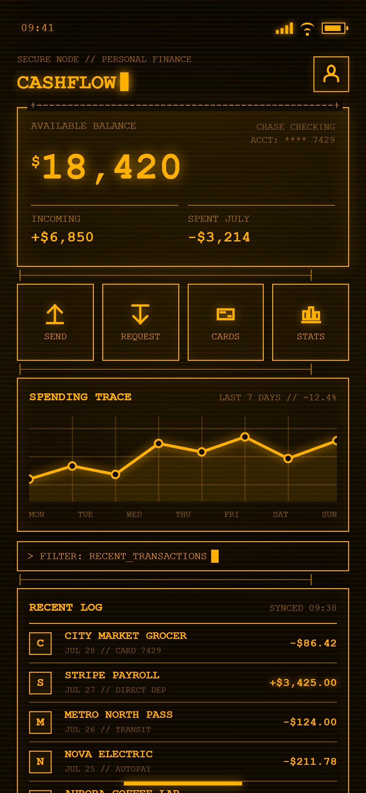 Terminal Hacker Finance Overview