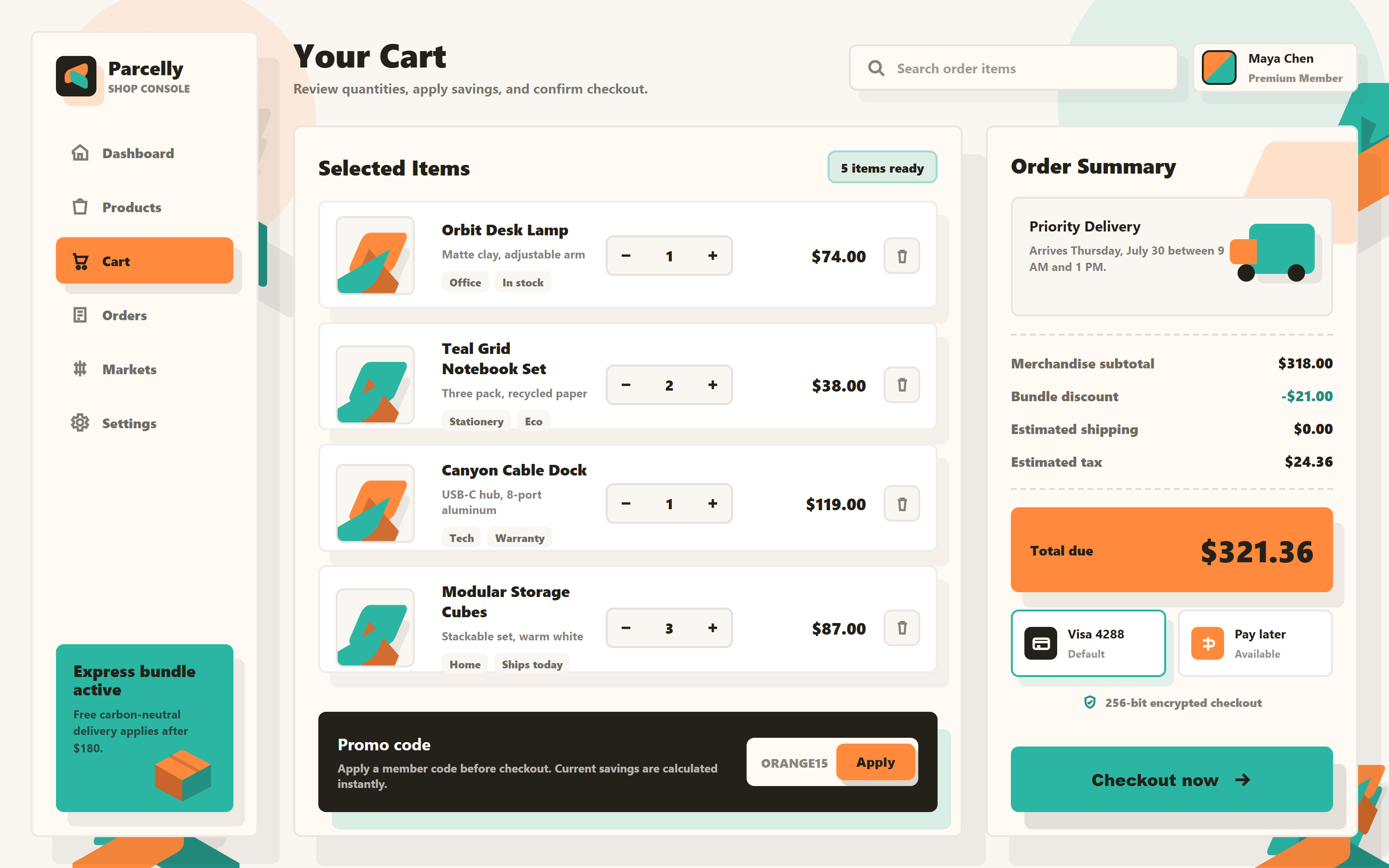 Isometric Shopping Cart