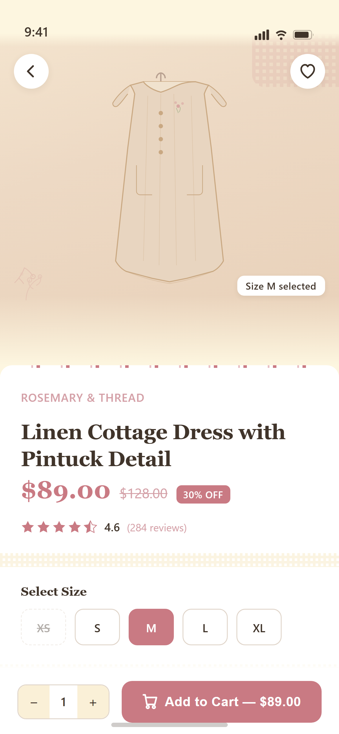 Cottagecore Product Detail