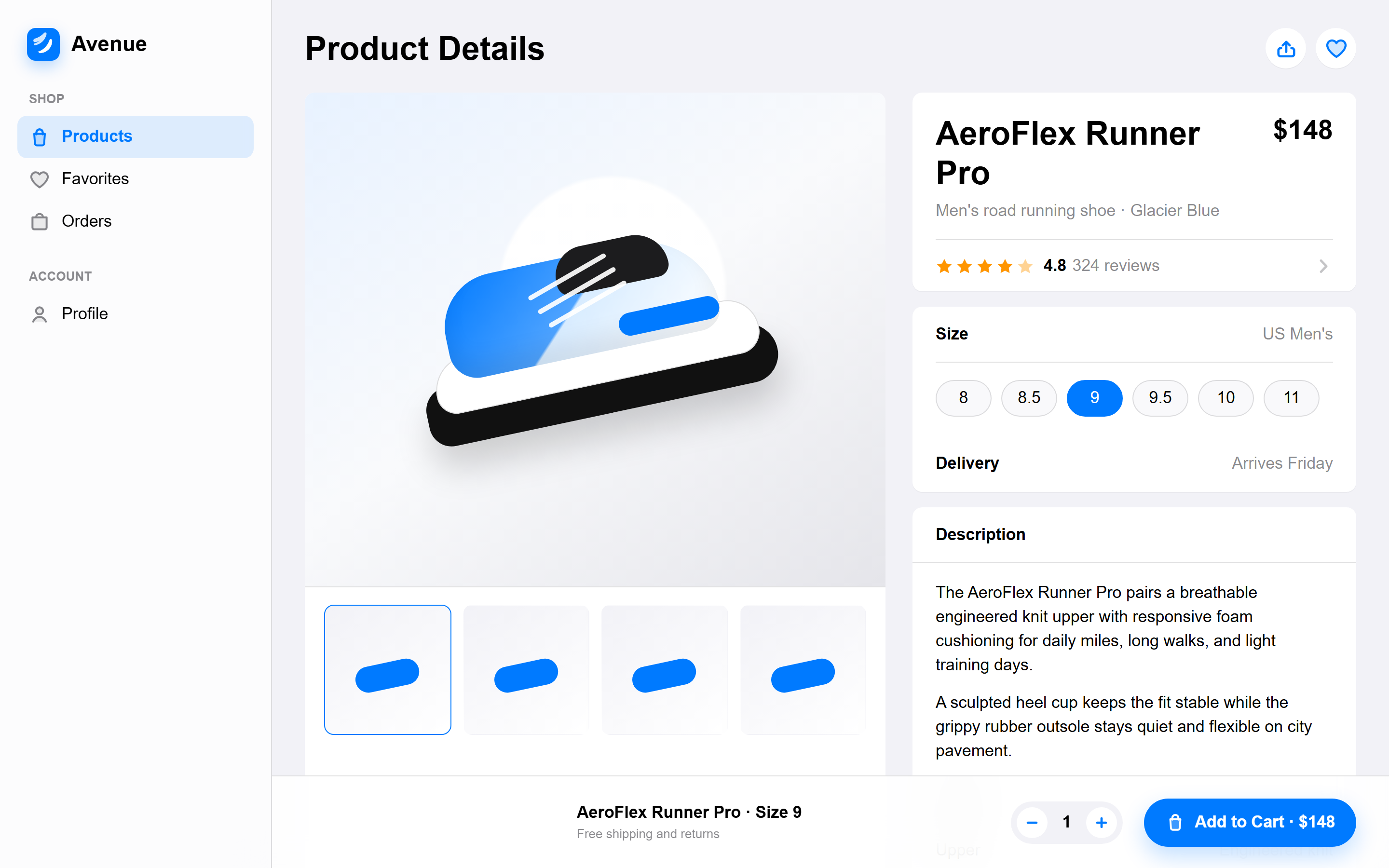 iOS Native Product Detail