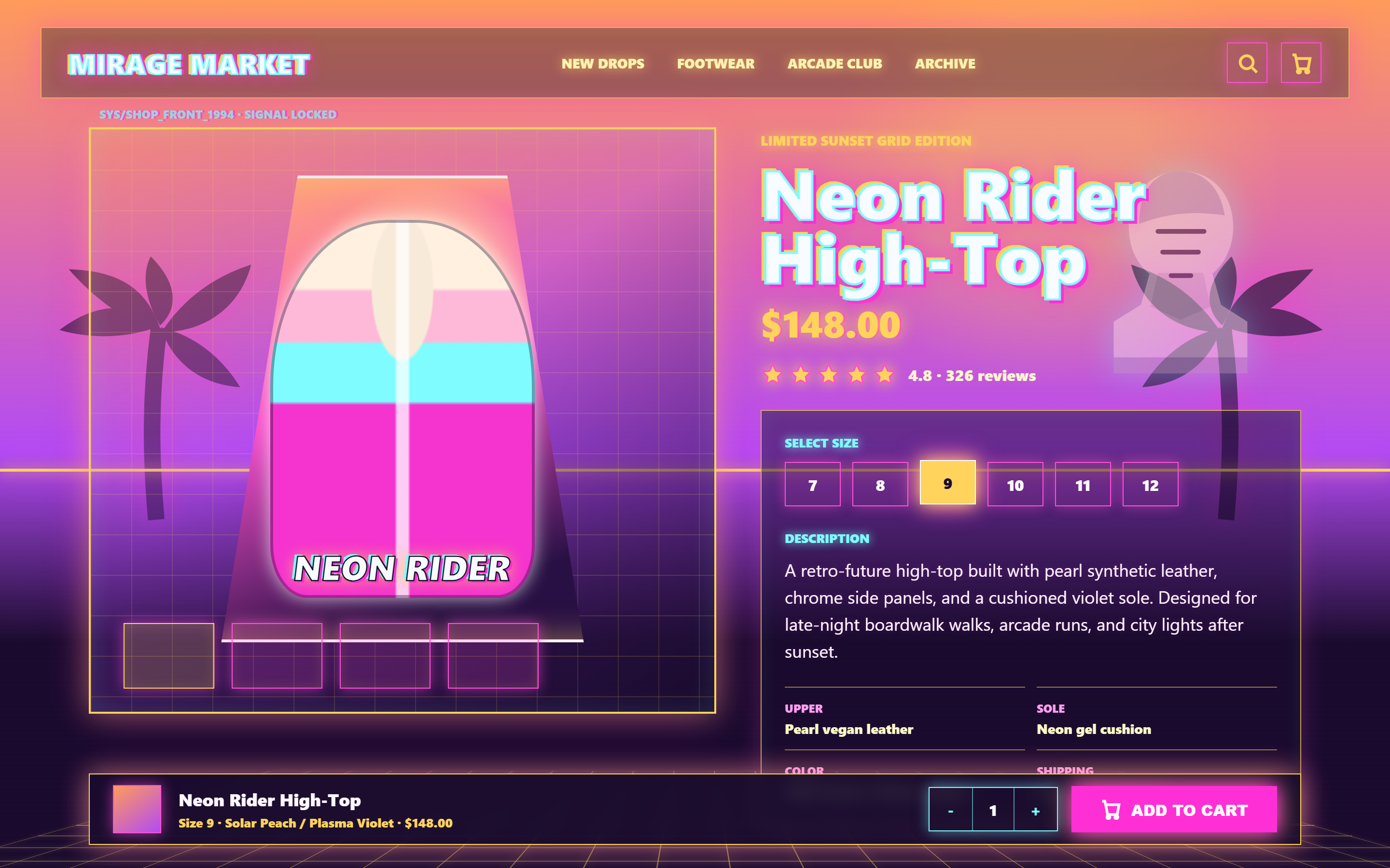 Vaporwave Product Detail