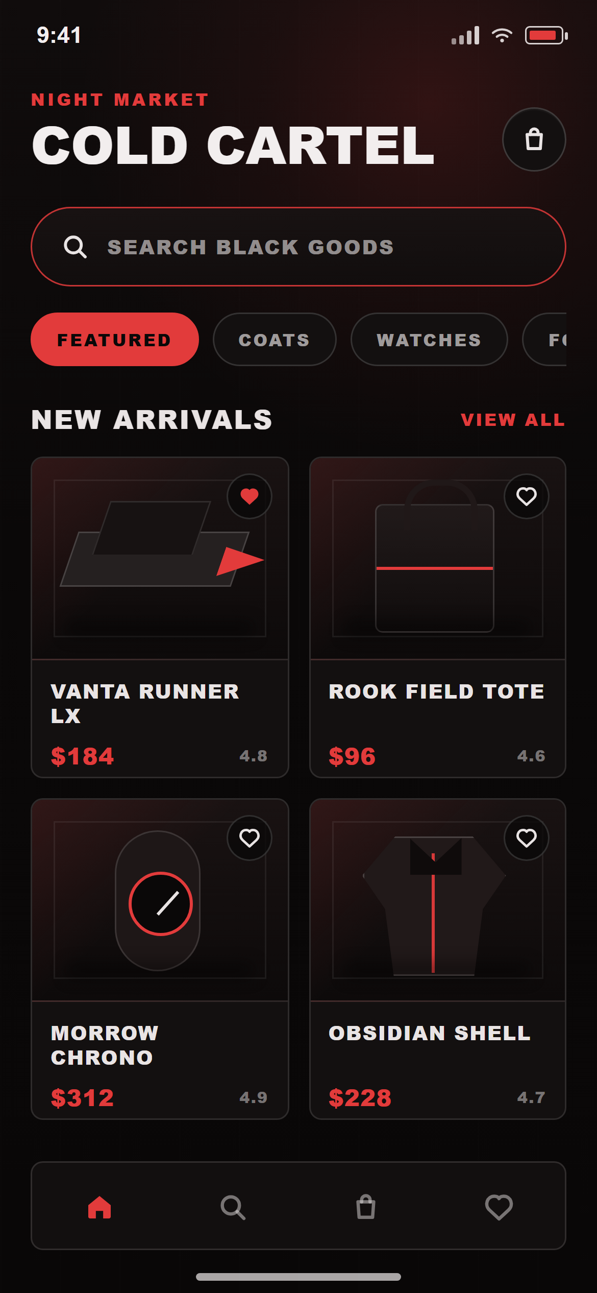 Cyber Noir Product Grid