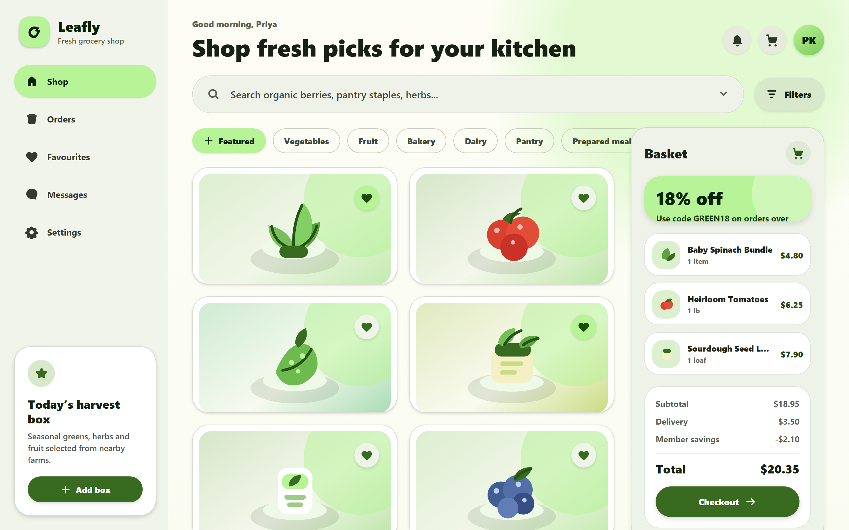 Material You Product Grid