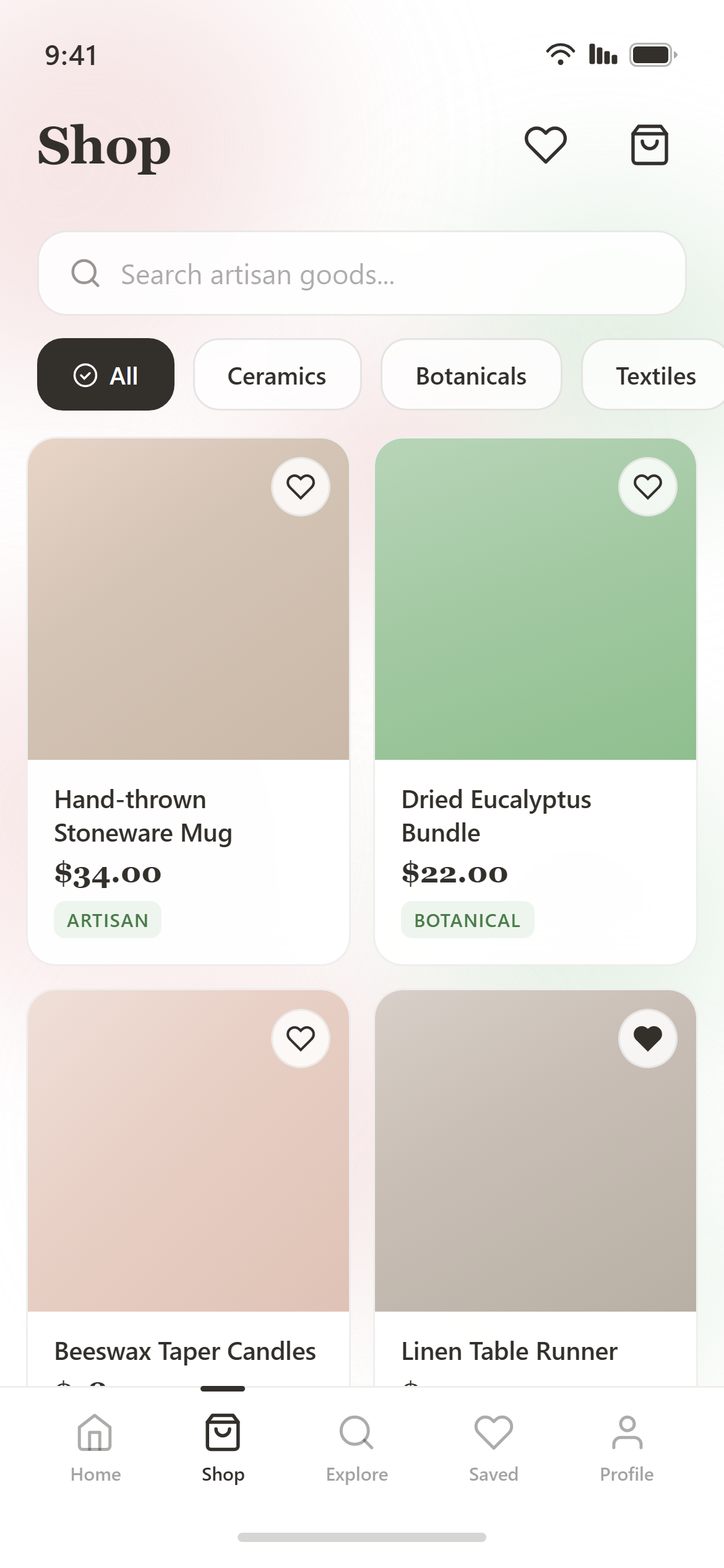 Watercolor Product Grid