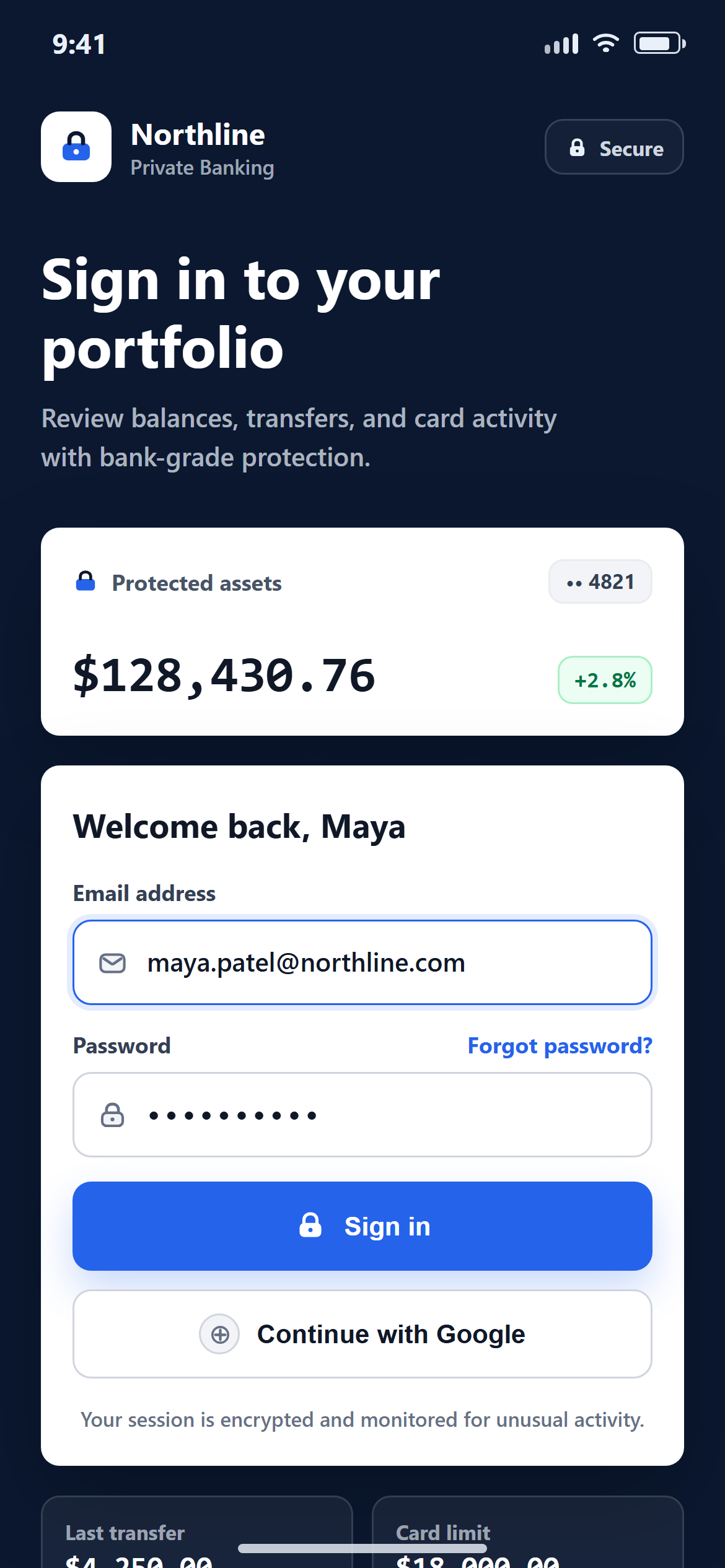 Fintech Trust Login