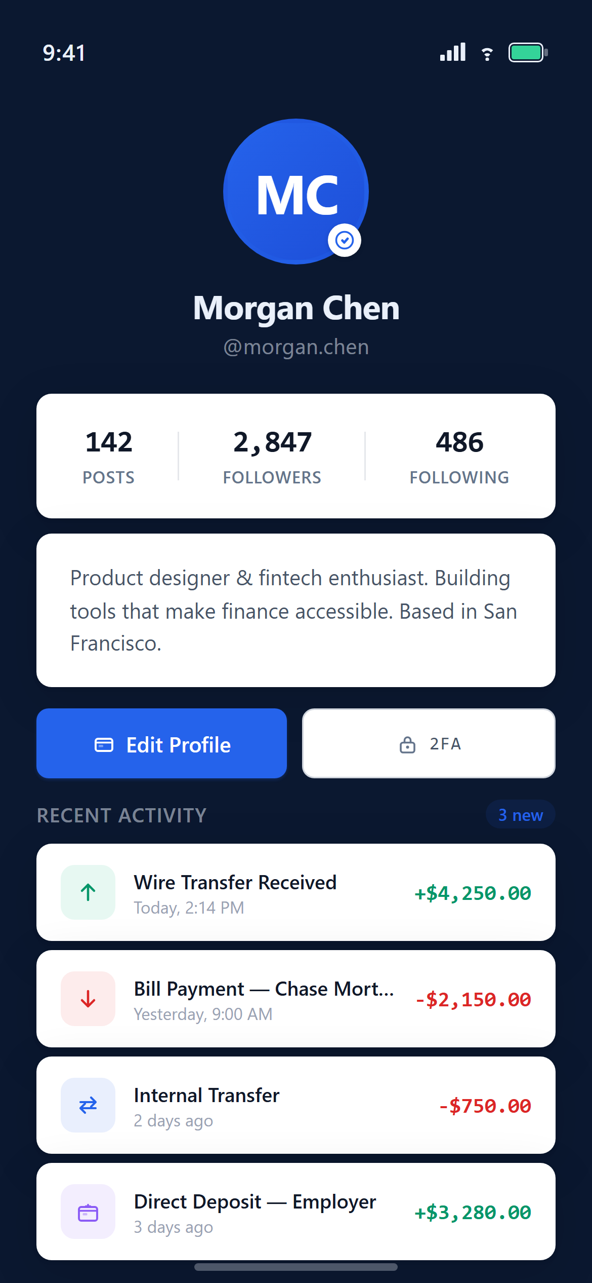 Fintech Trust Profile