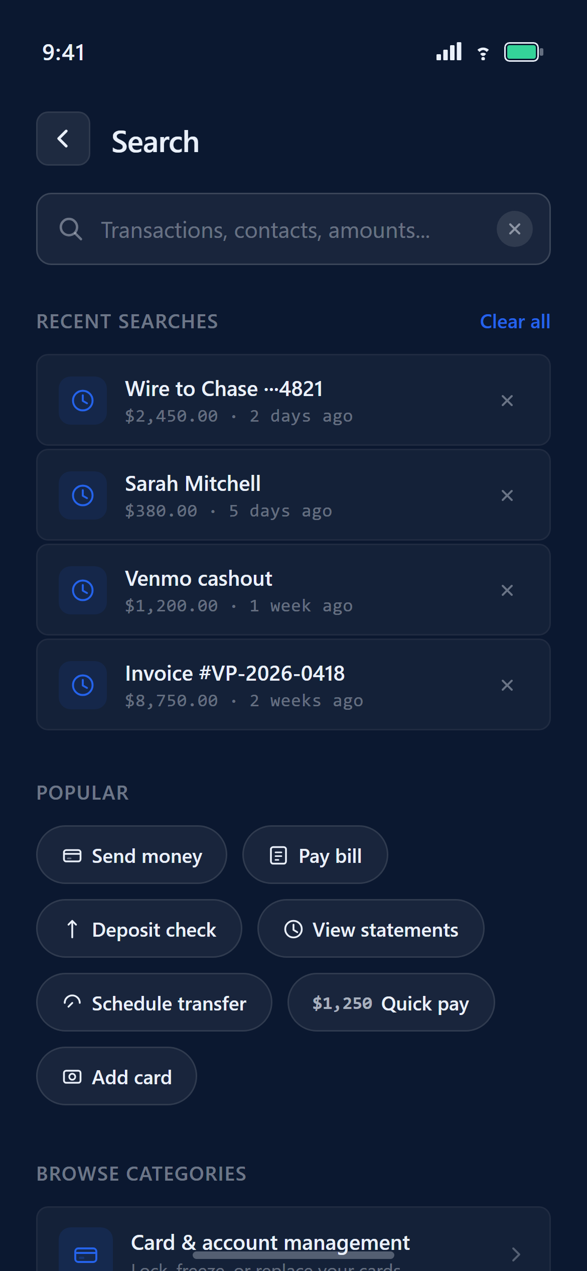 Fintech Trust Search