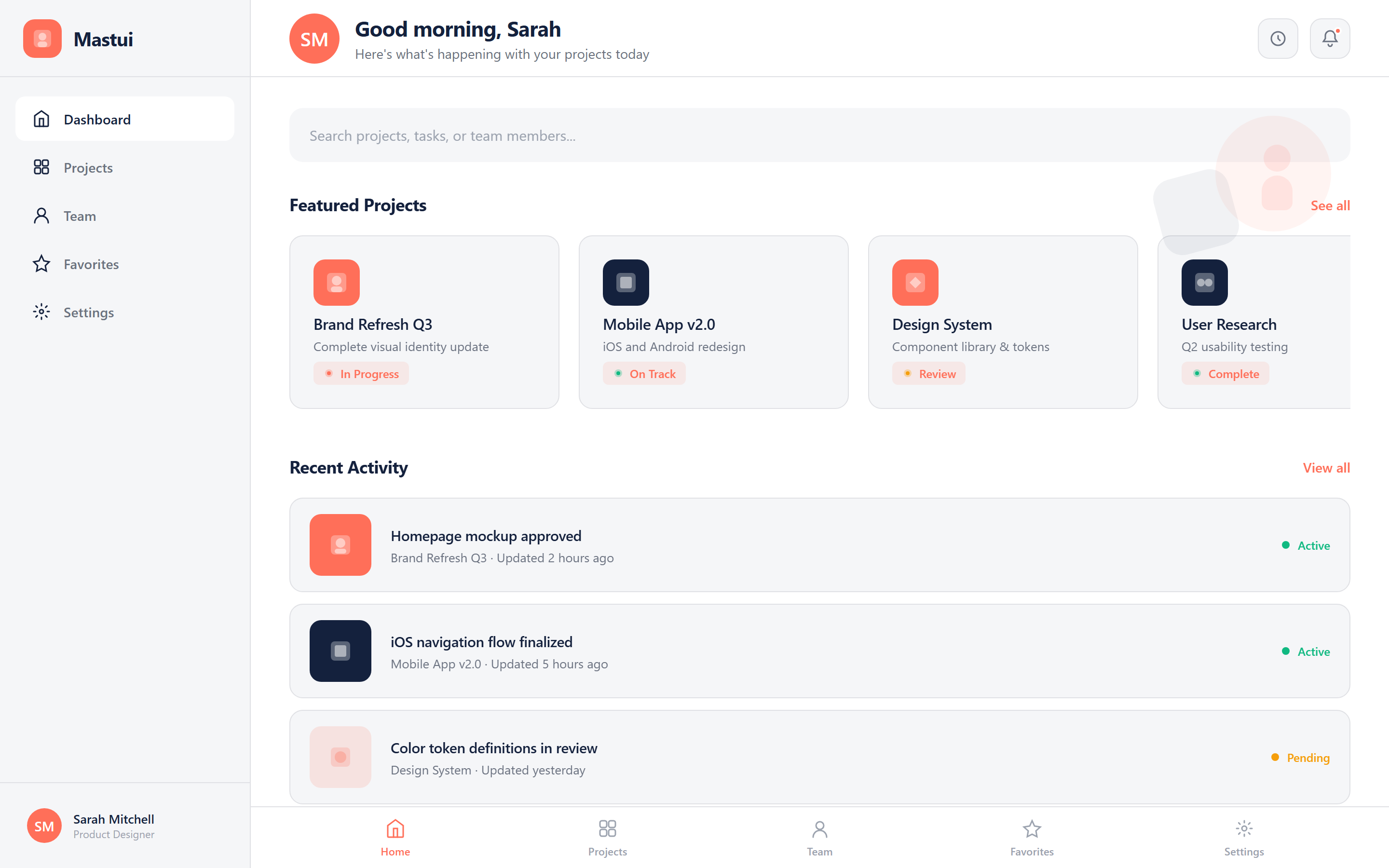Flat Design 2.0 Home