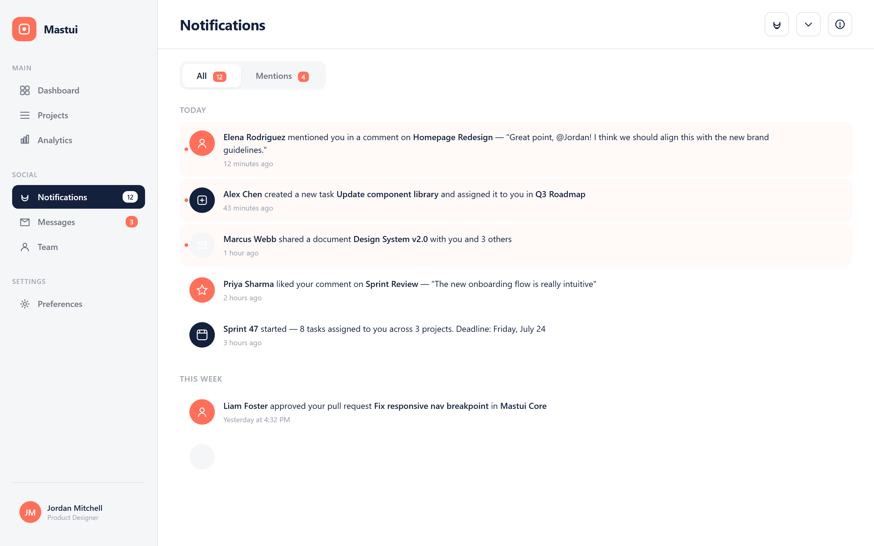 Flat Design 2.0 Notifications