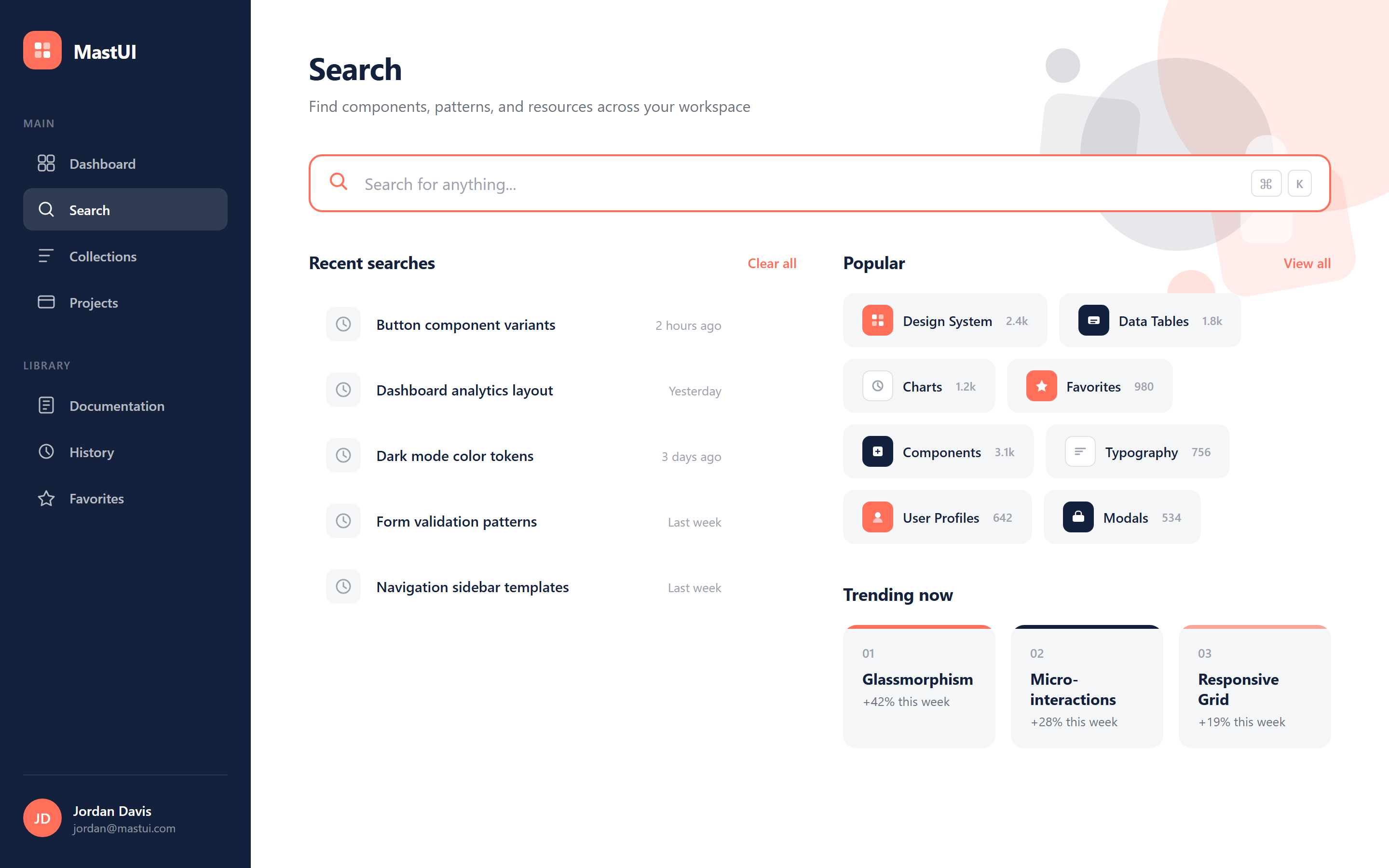 Flat Design 2.0 Search