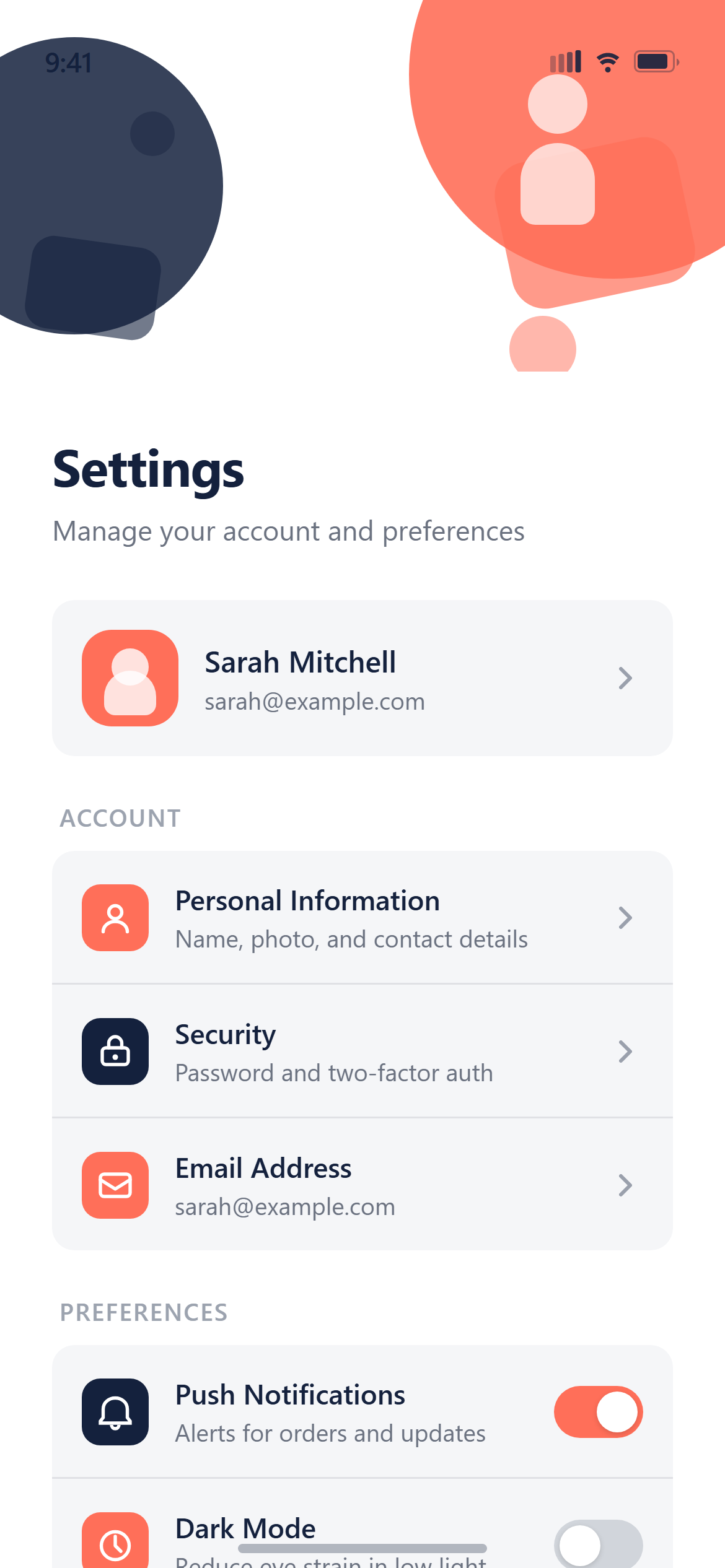 Flat Design 2.0 Settings