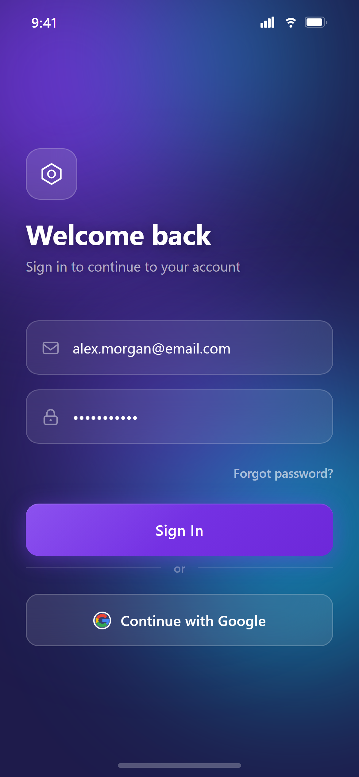 Glassmorphism Login