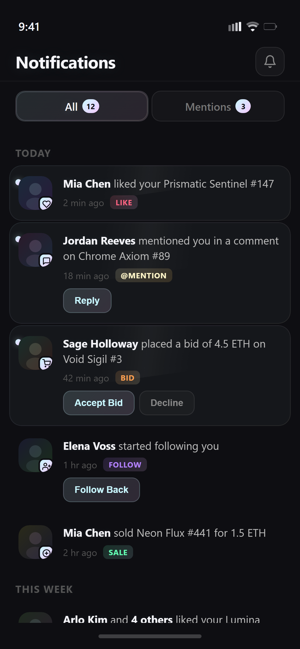 Holographic Notifications