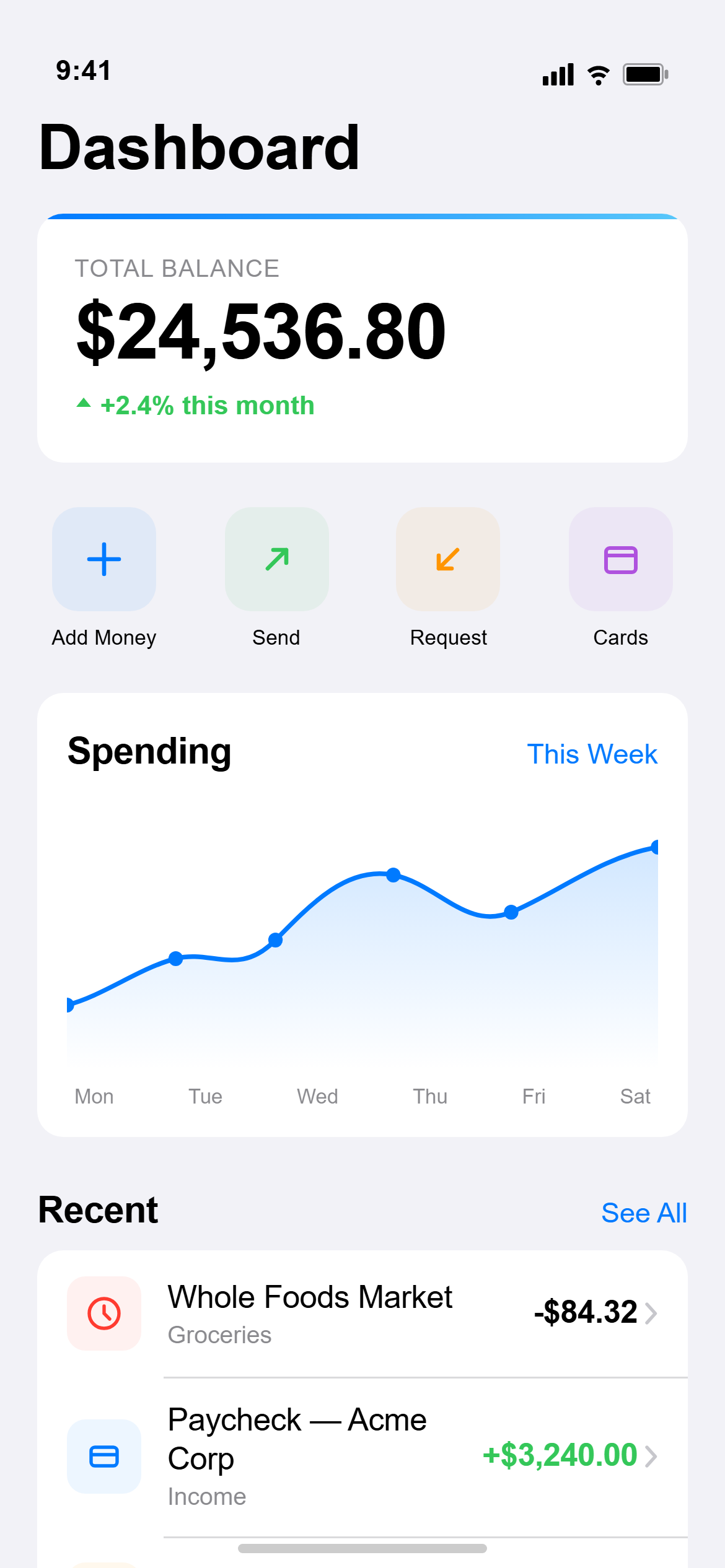 iOS Native Finance Overview