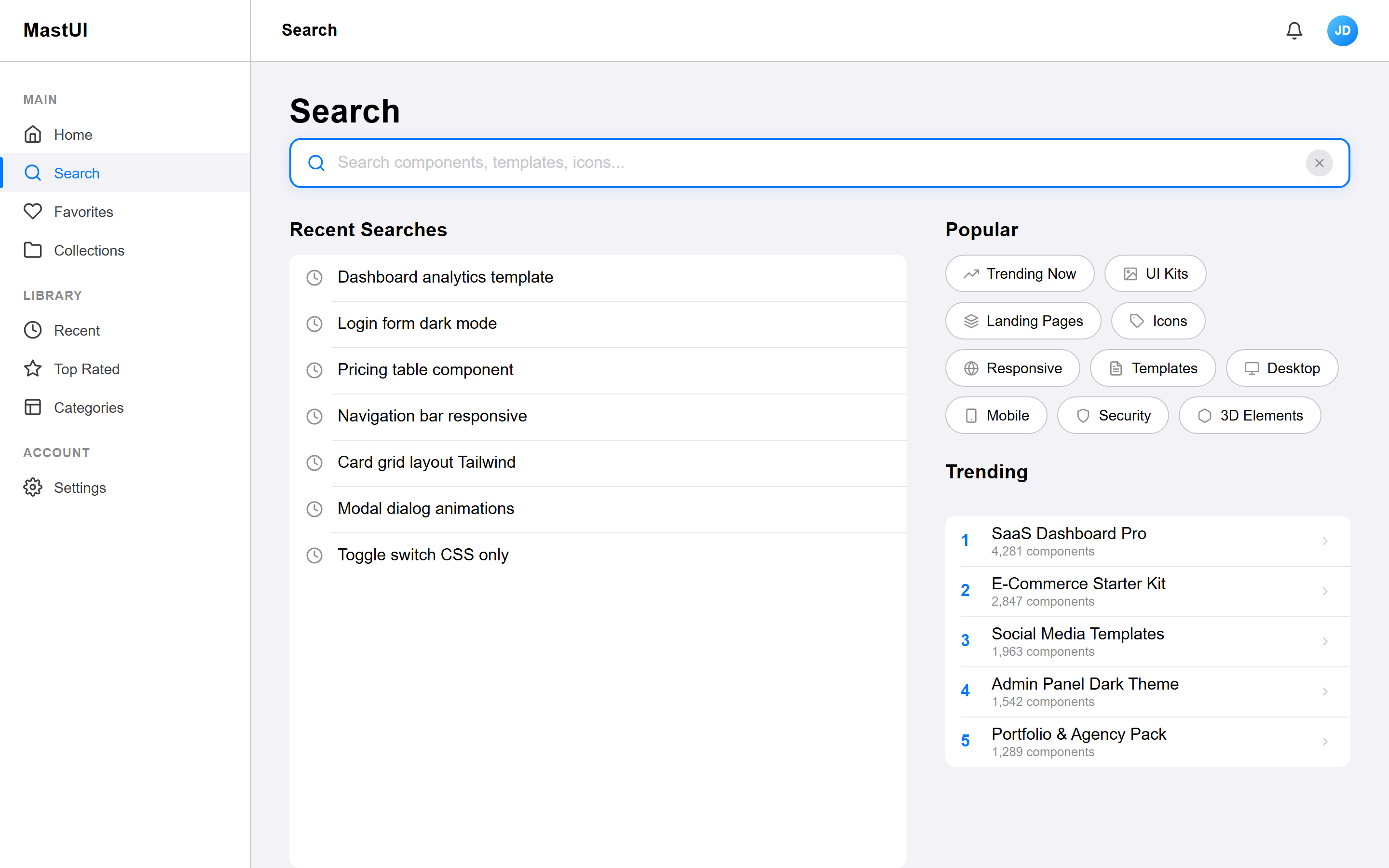 iOS Native Search