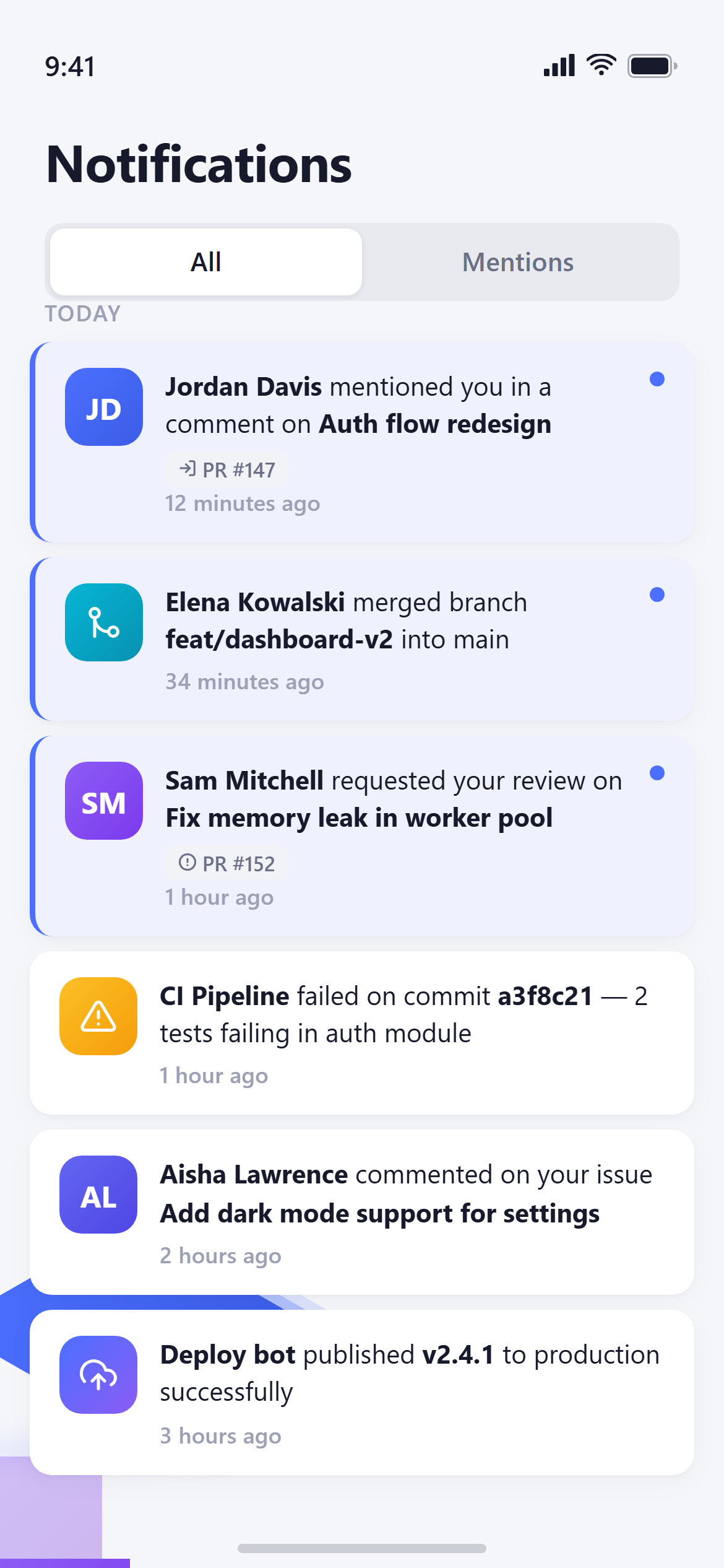 Isometric Notifications