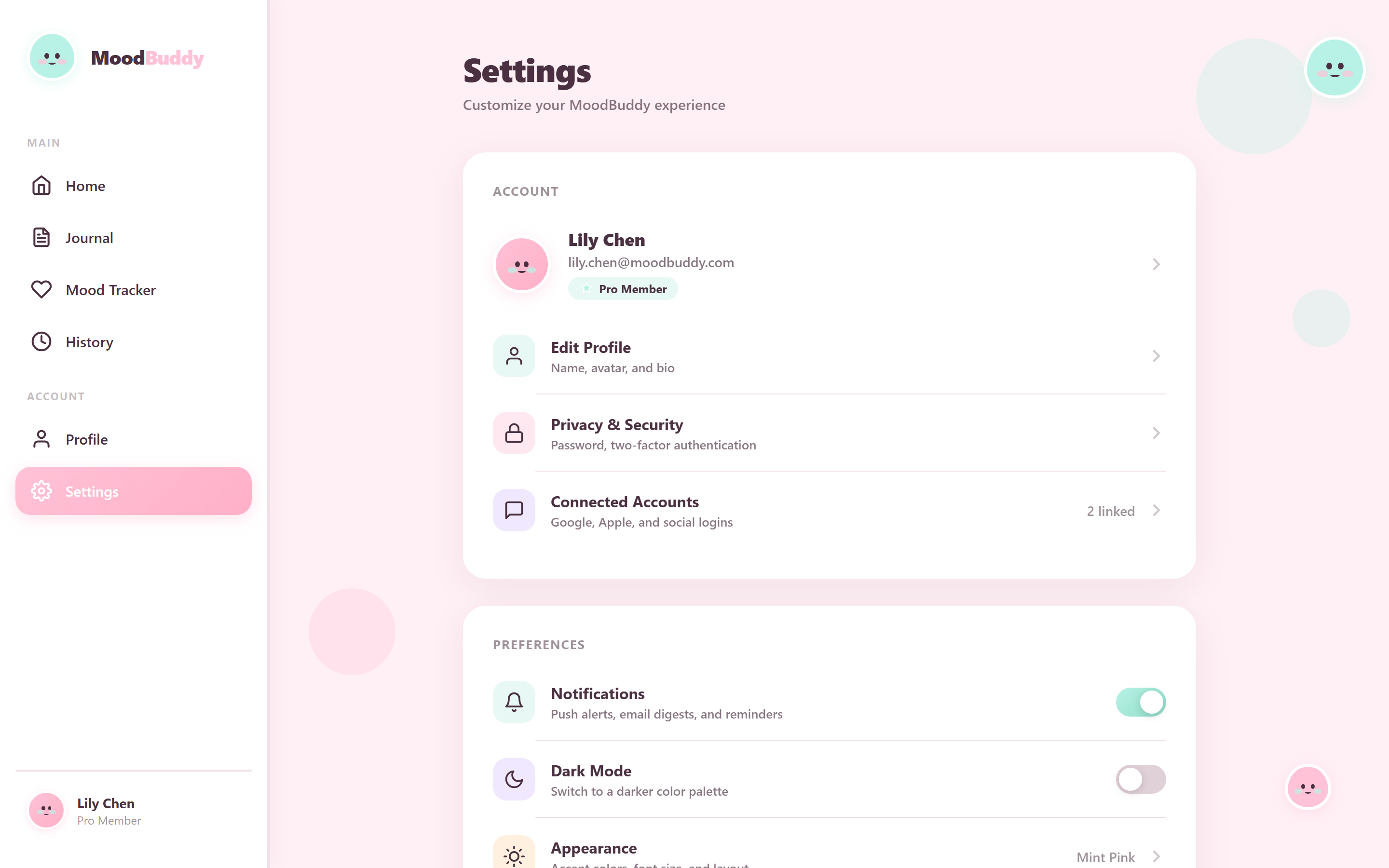 Kawaii Cute Settings