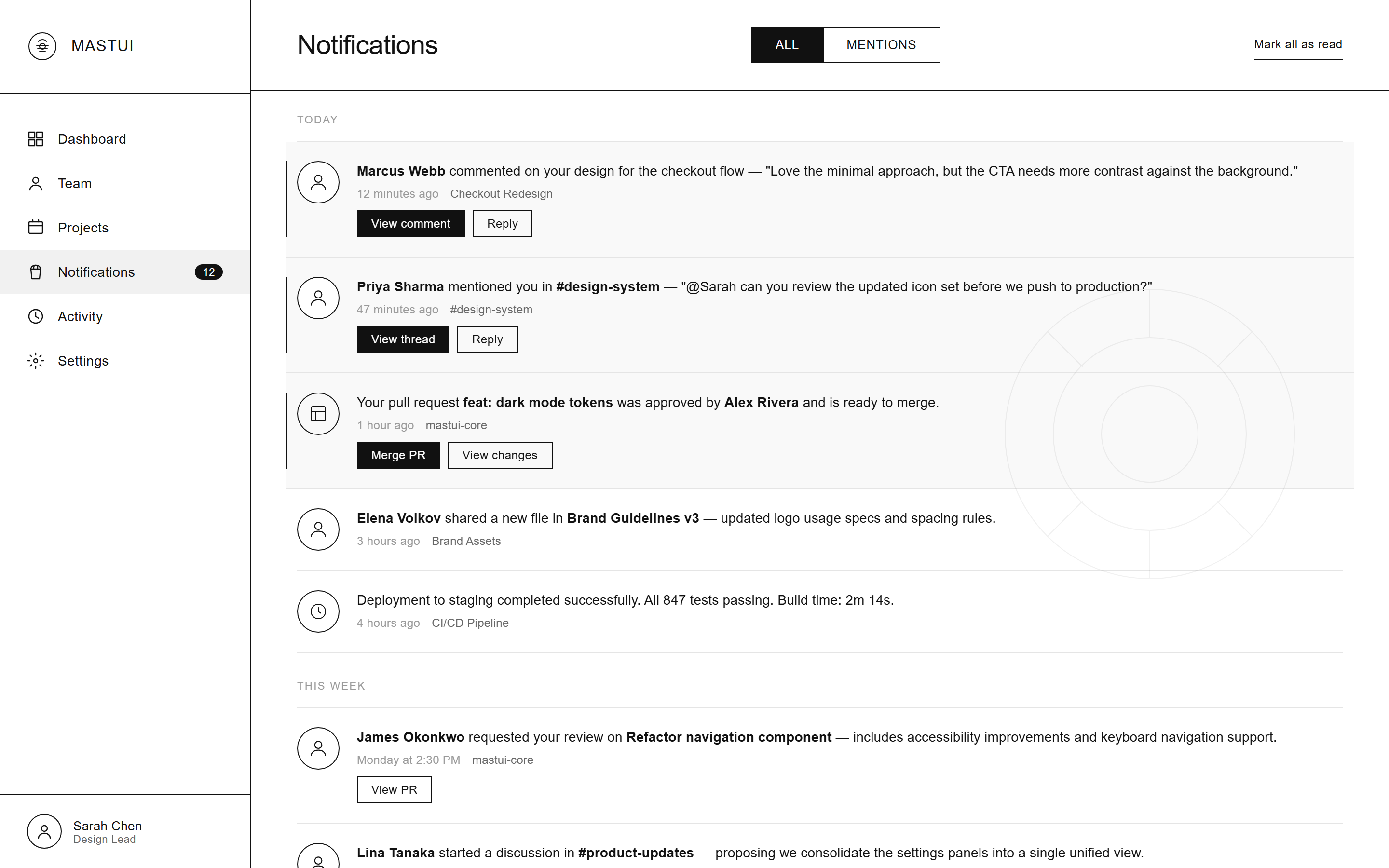 Minimal Line Art Notifications