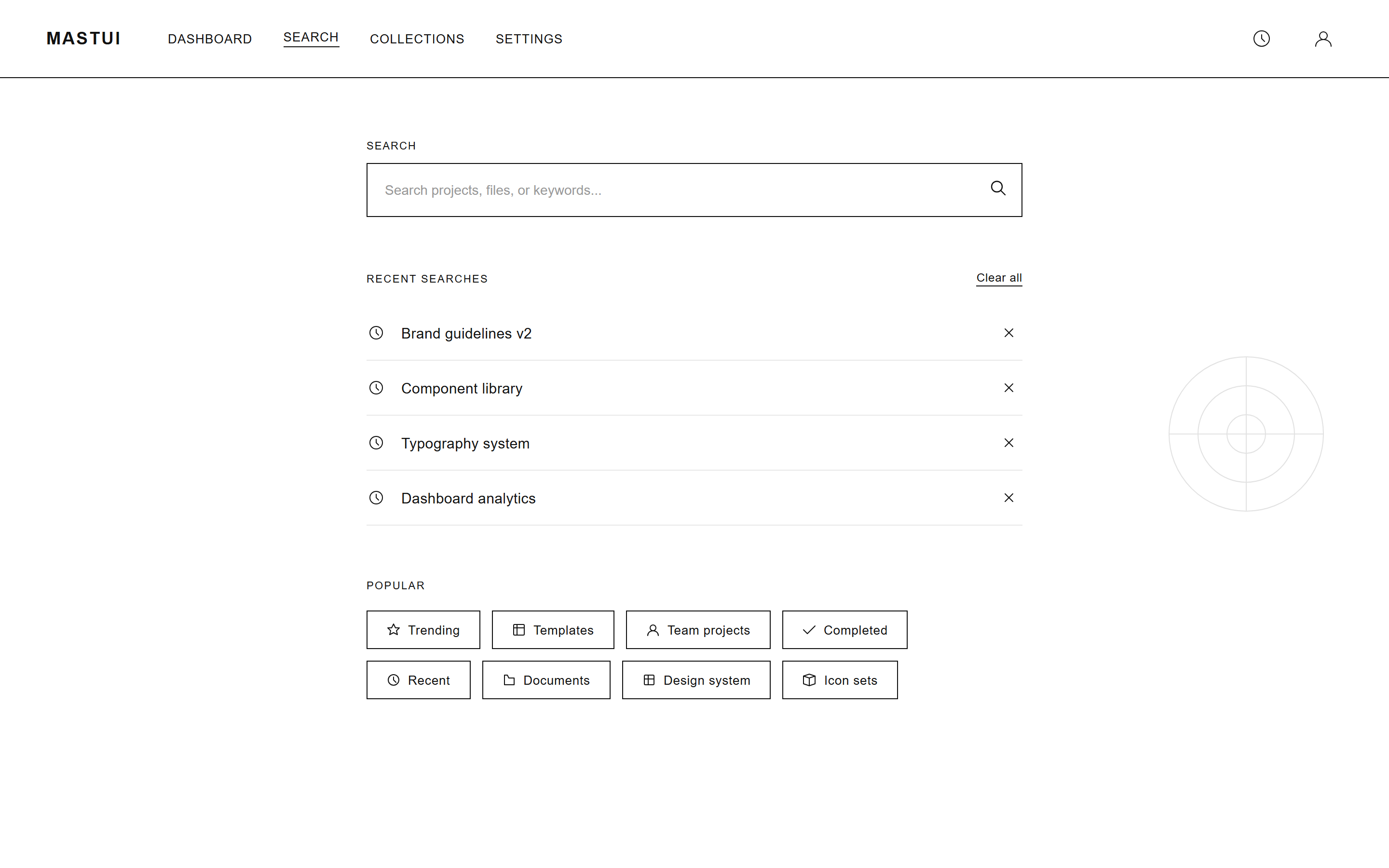 Minimal Line Art Search