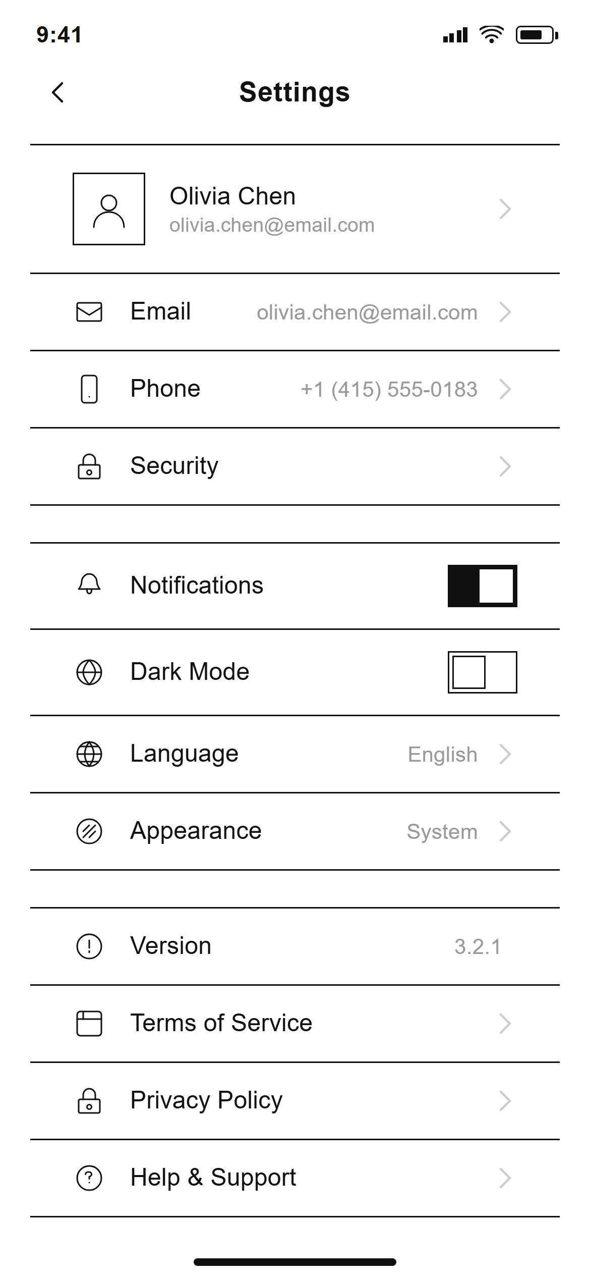 Minimal Line Art Settings