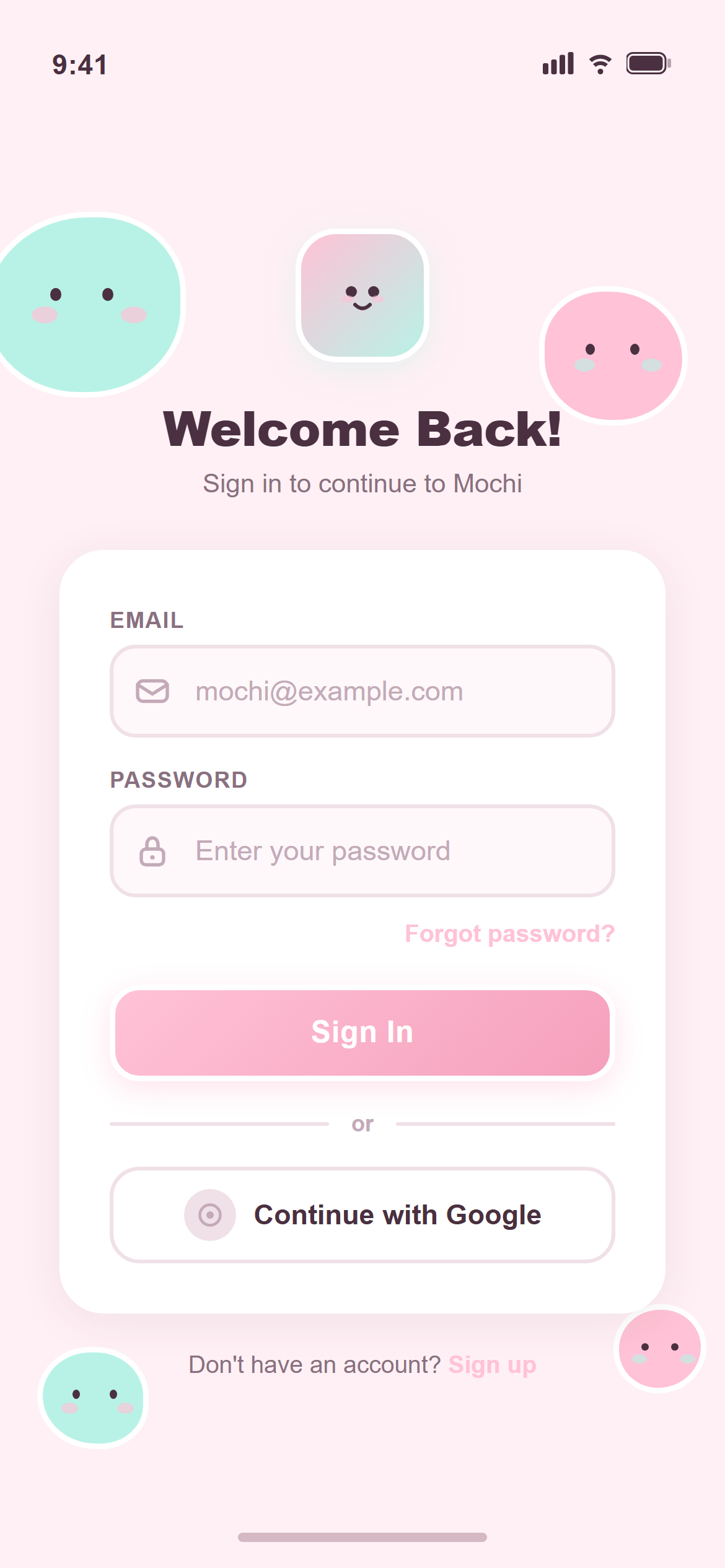 Kawaii Cute Email Login