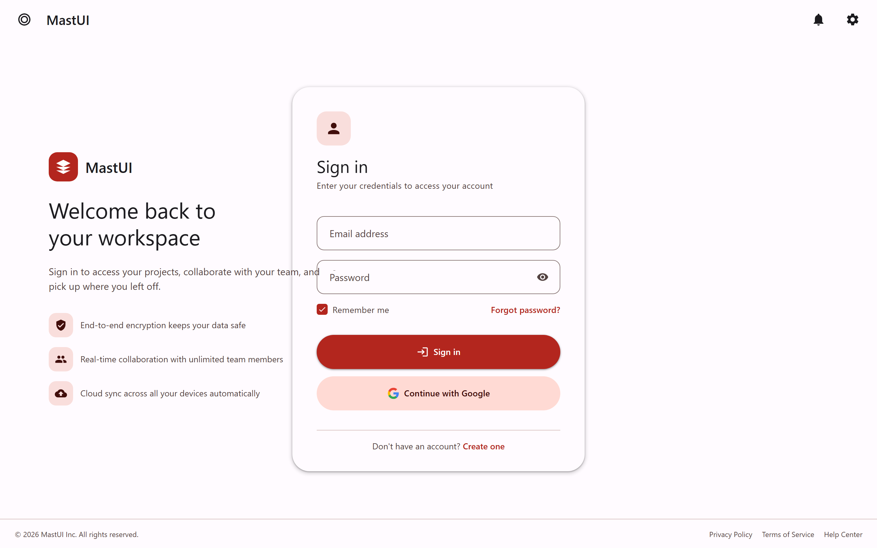 Material You Email Login
