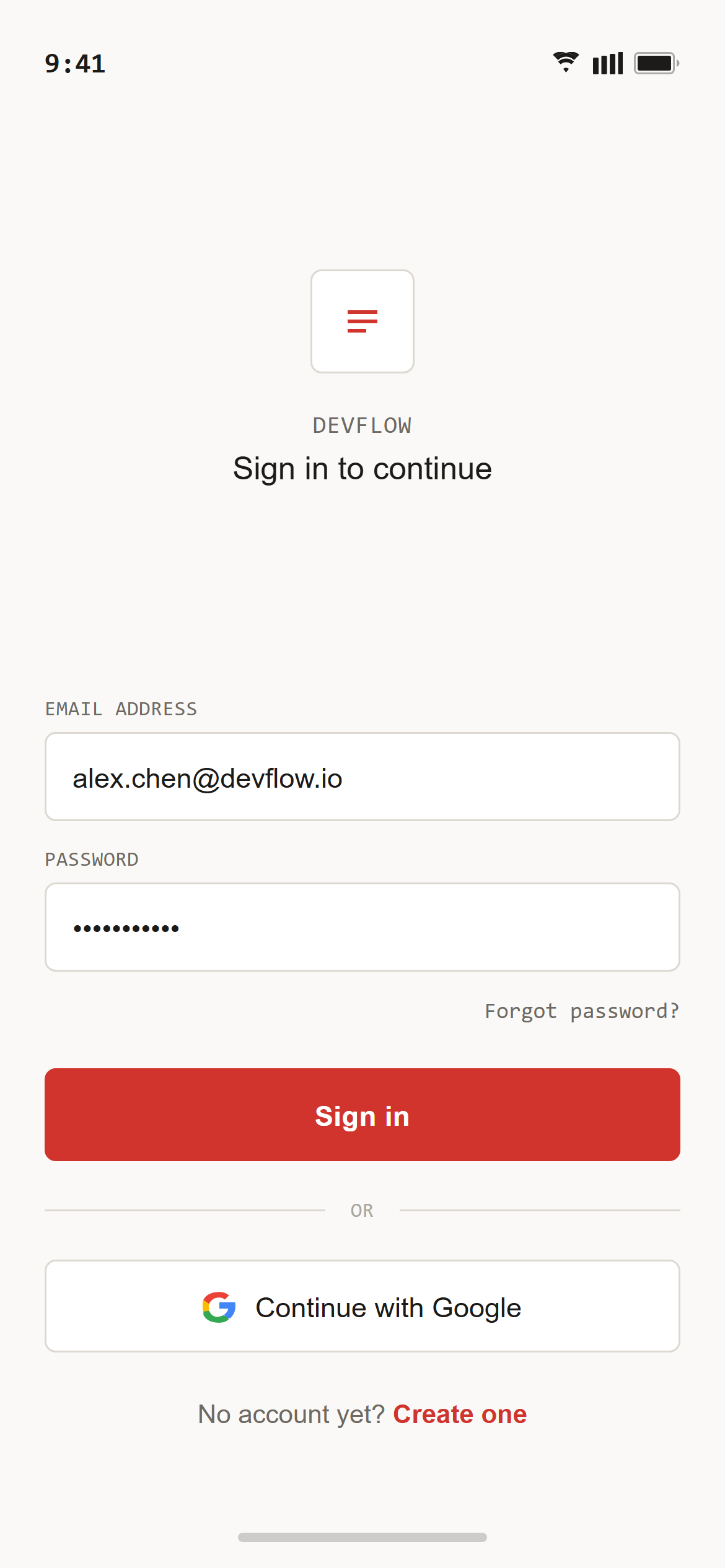 Technical Mono Email Login