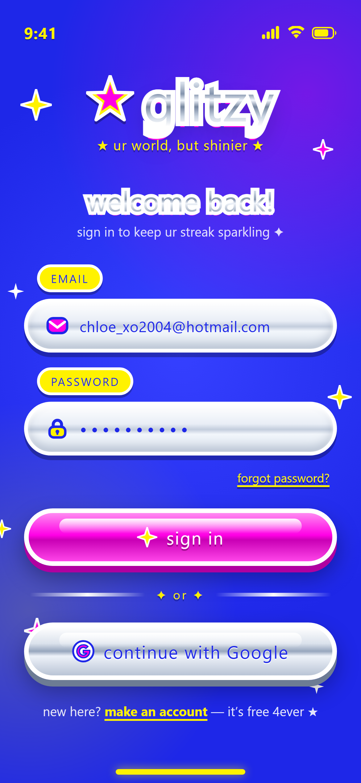 Retro Y2K Email Login