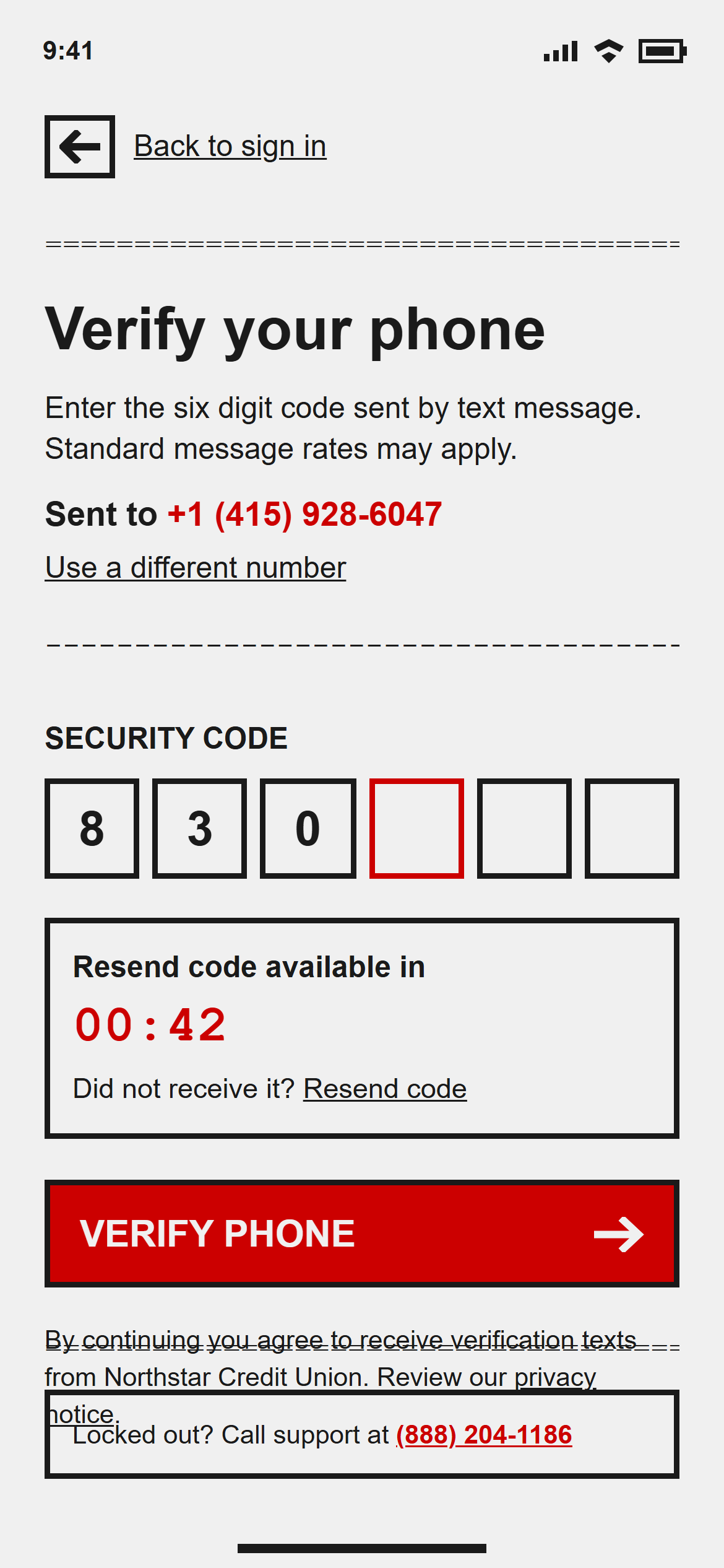 Raw Brutalist OTP Verification