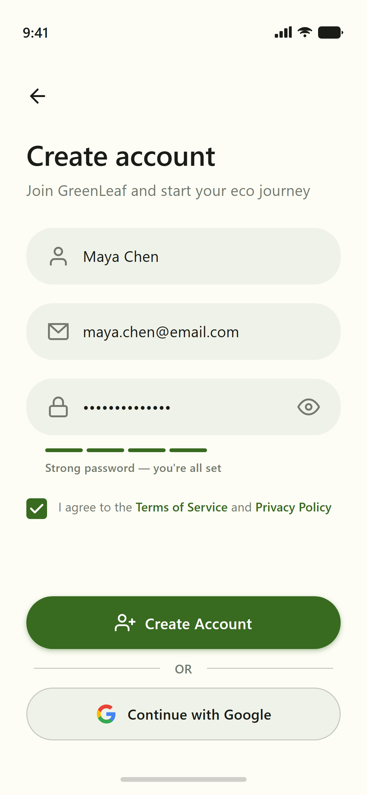 Material You Create Account
