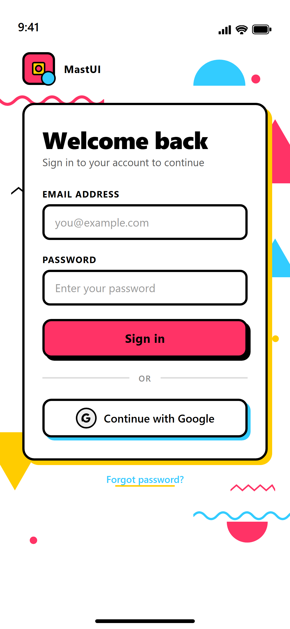 Memphis Pattern Login