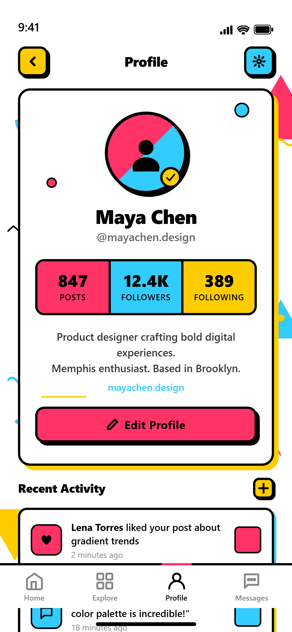 Memphis Pattern Profile