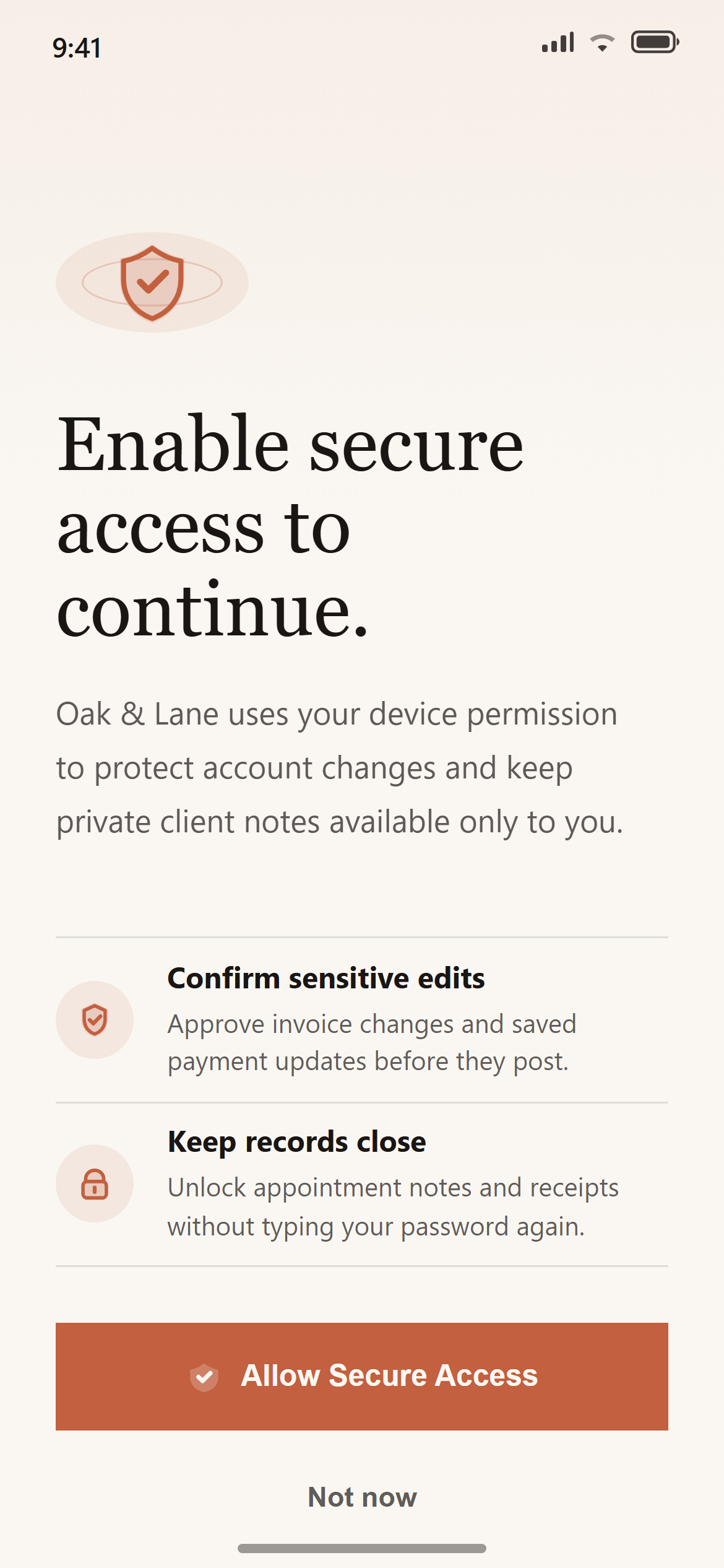 Warm Editorial Permissions