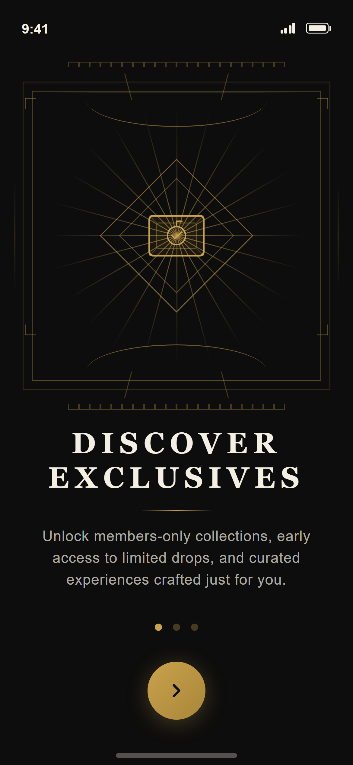 Art Deco Welcome Slide