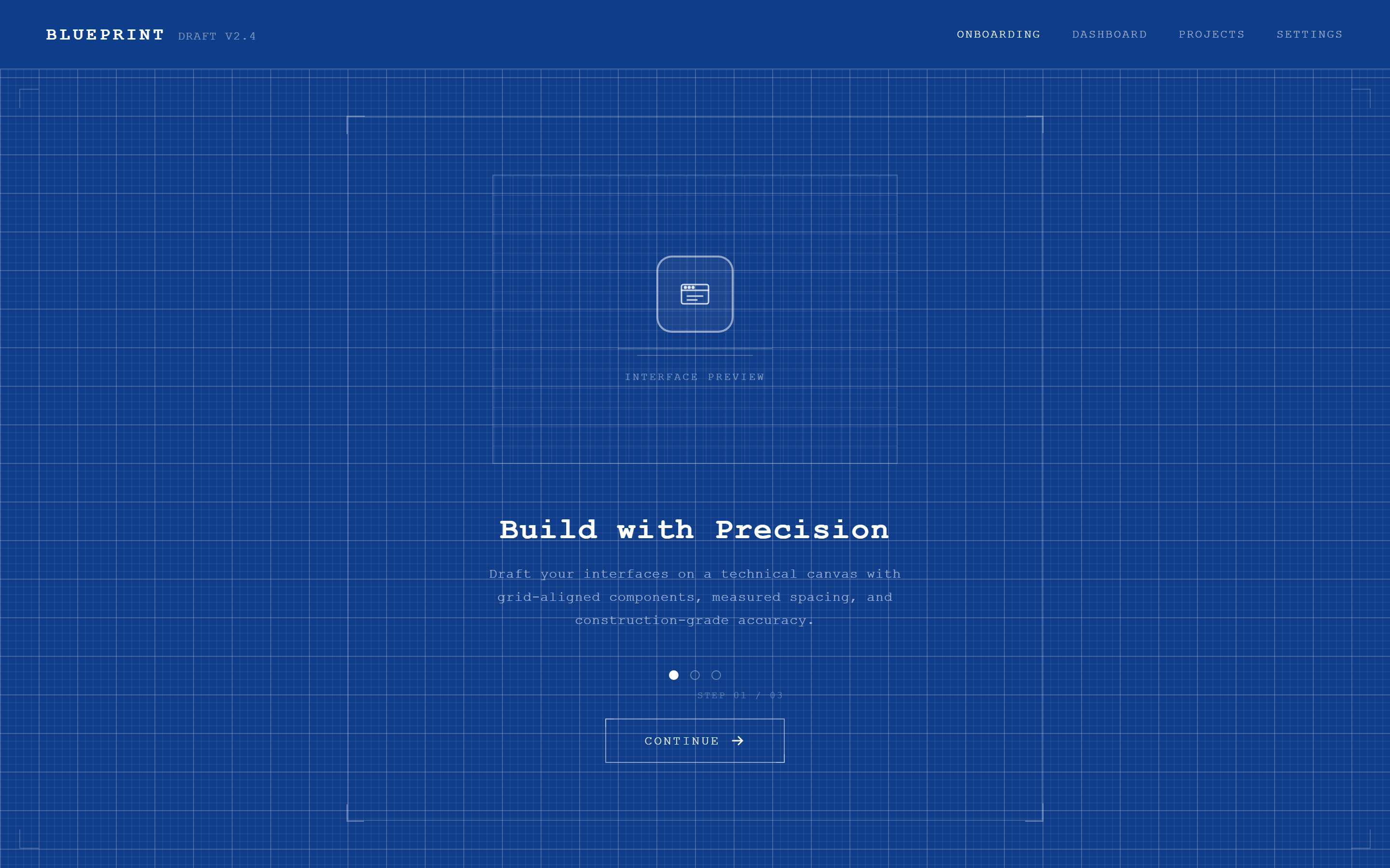 Blueprint Welcome Slide