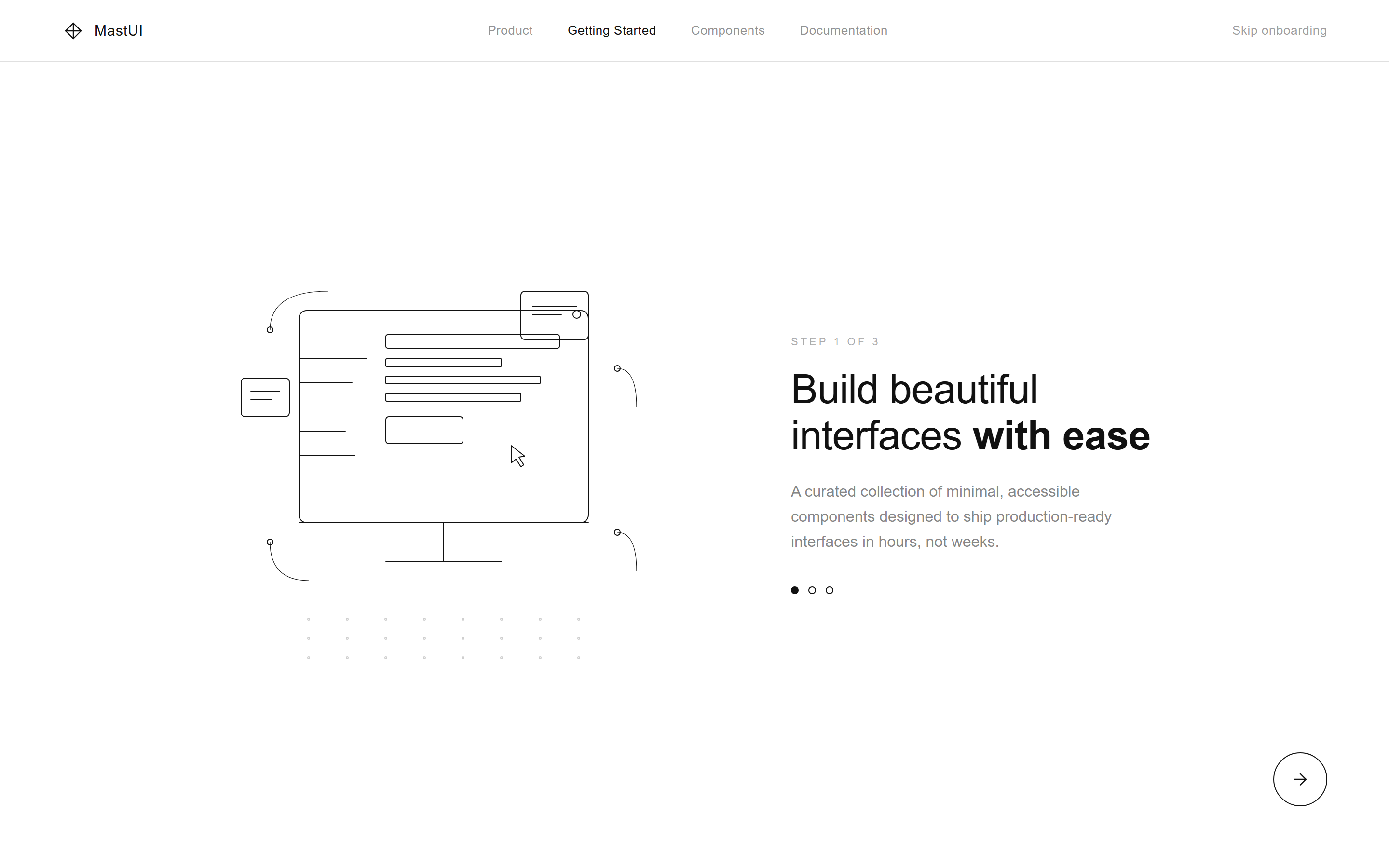 Minimal Line Art Welcome Slide