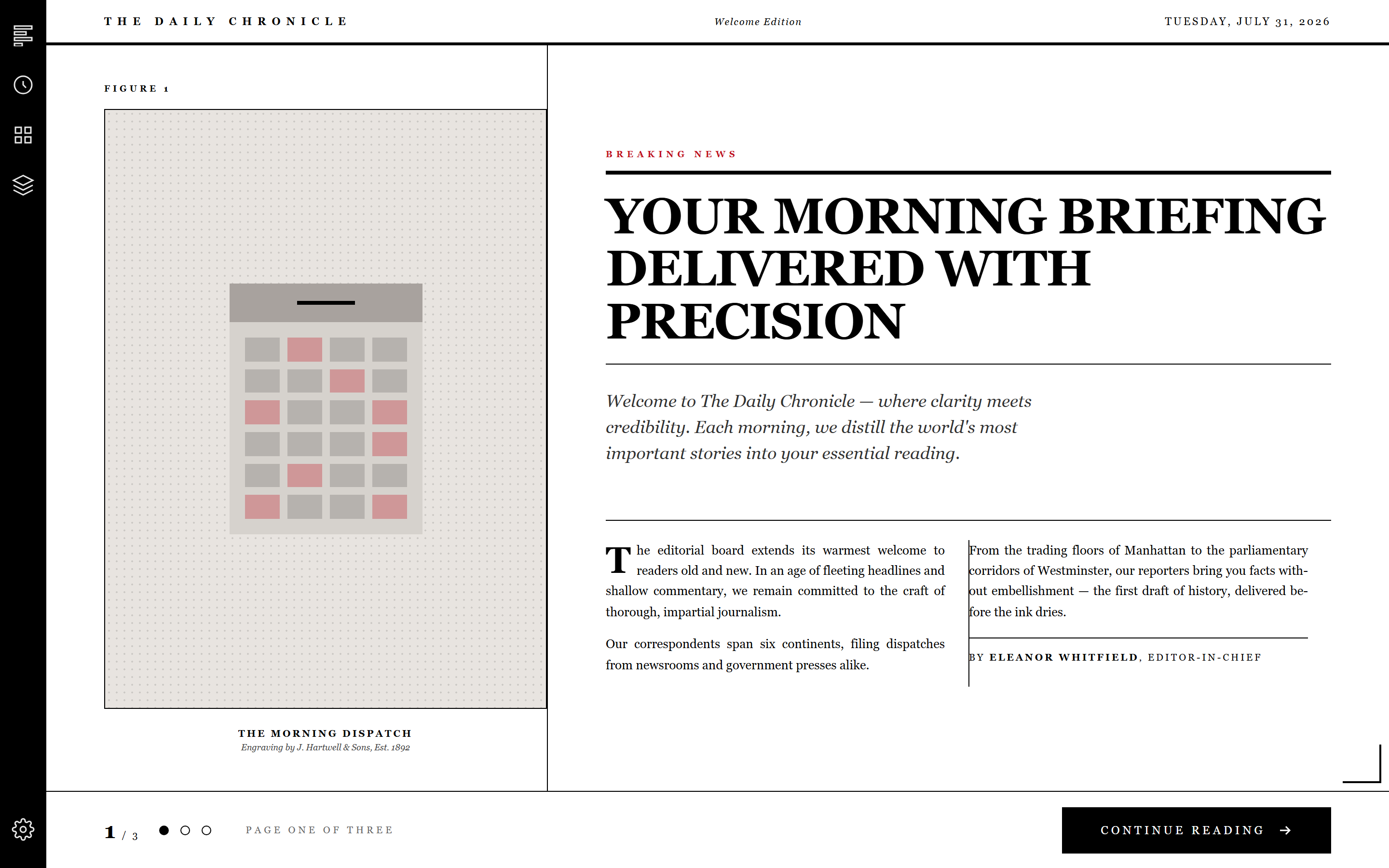 Print Newspaper Welcome Slide